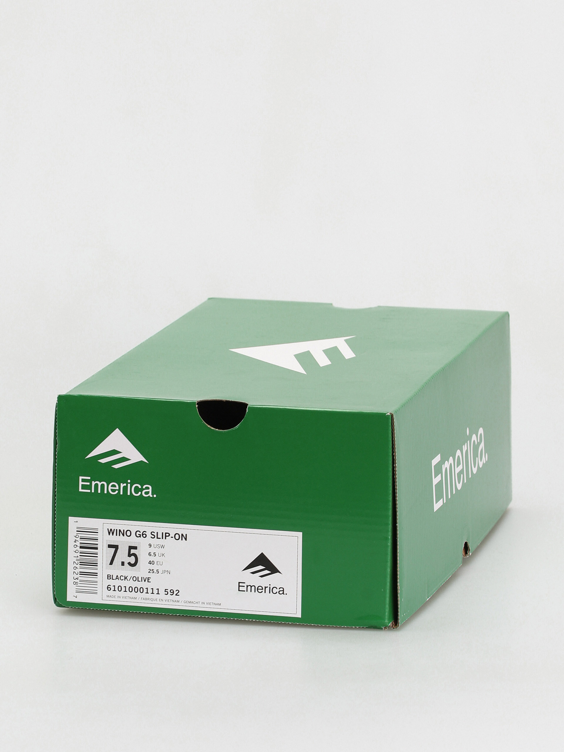 Emerica Wino G6 Slip On Cipők (black/olive)