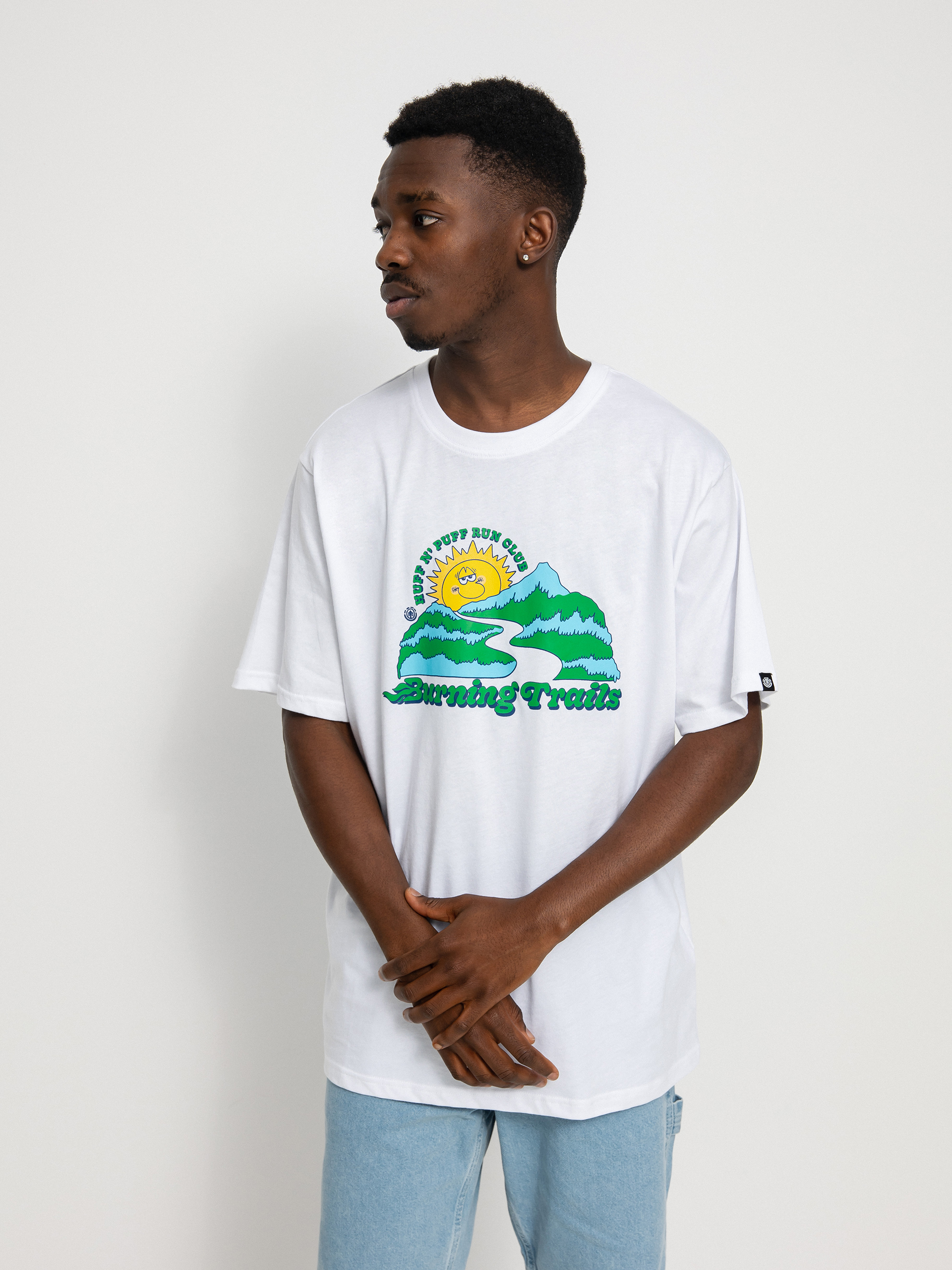 Element Burning Trail póló (optic white)