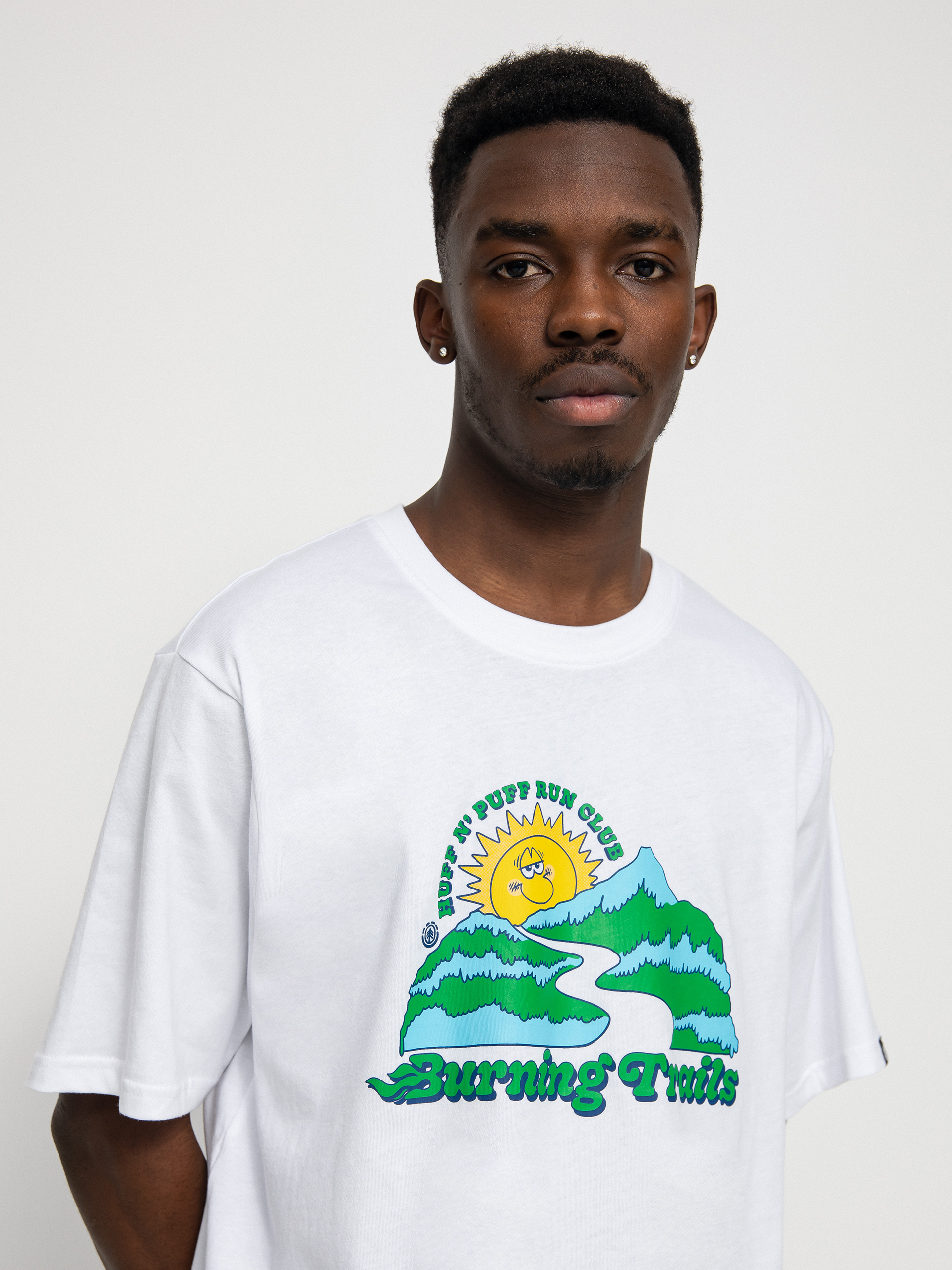 Element Burning Trail póló (optic white)