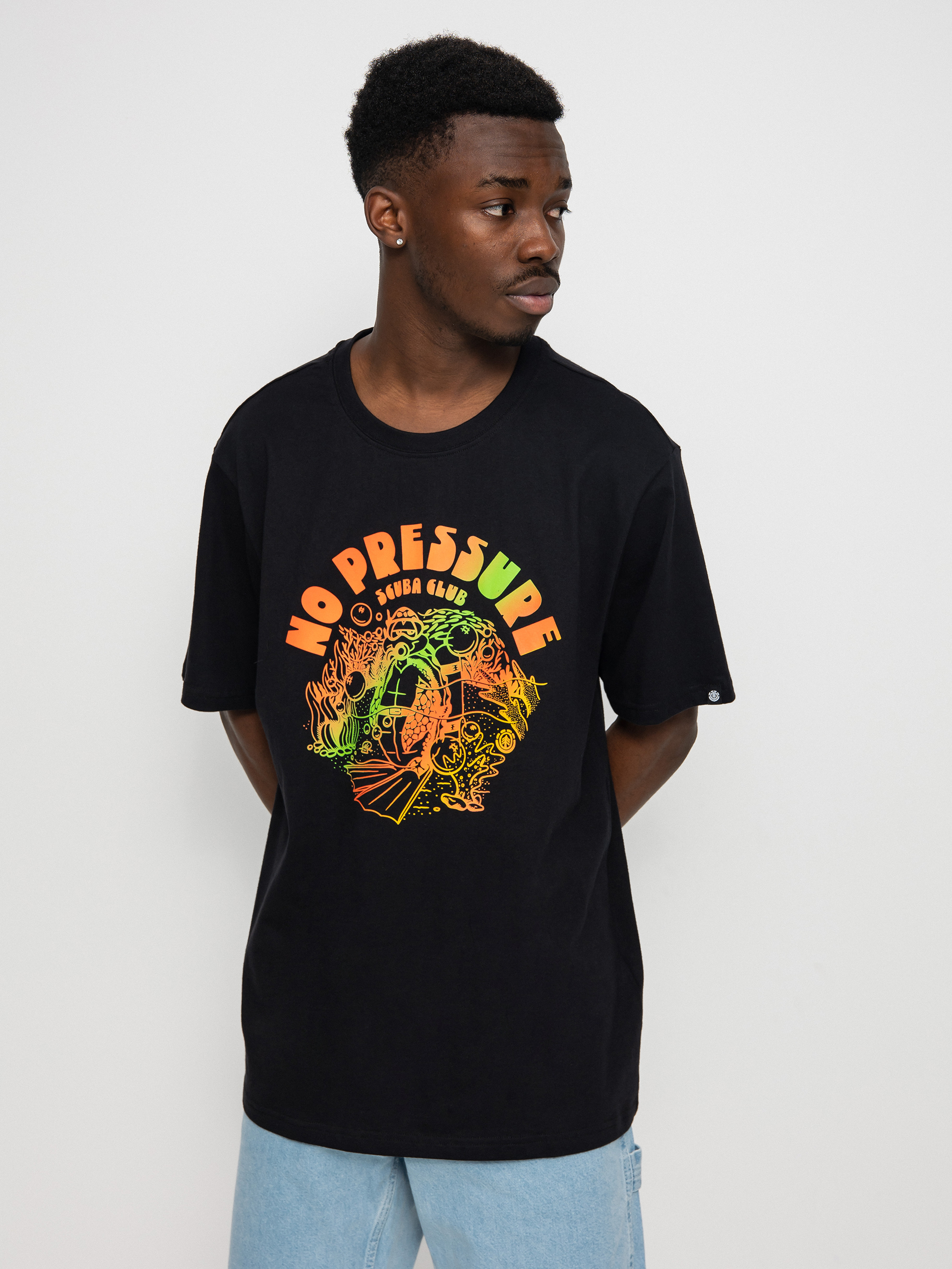 Element No Pressure póló (flint black)