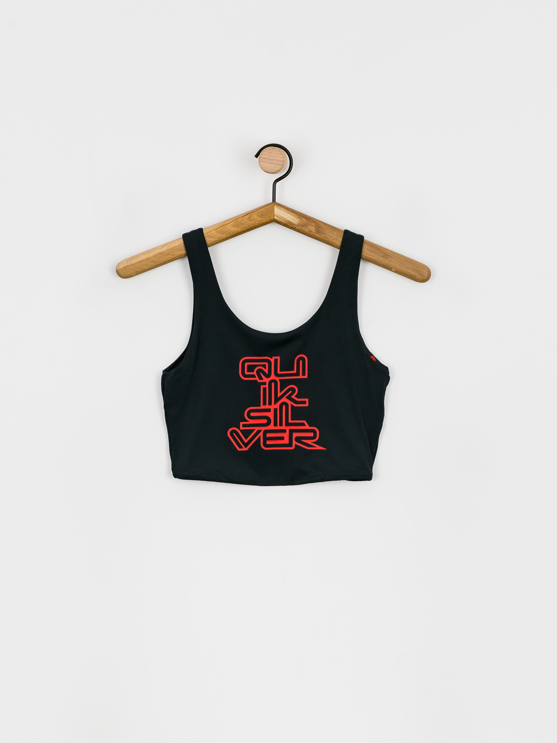 Quiksilver Góra od bikini X Stranger Things Upside Down Scoop Singlet Alsónemű Wmn (black)