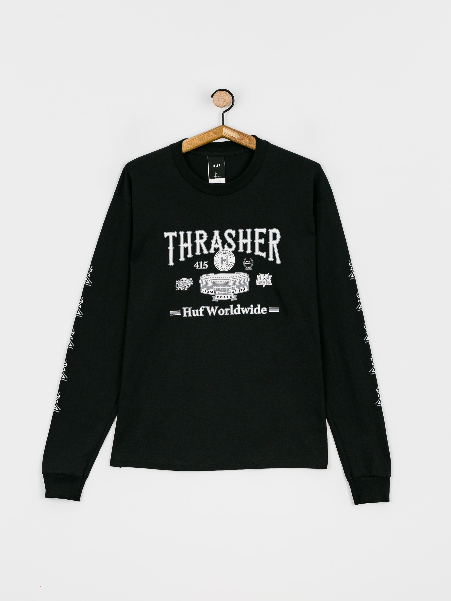 HUF X Thrasher Monteray Hosszú ujjú felső (black)