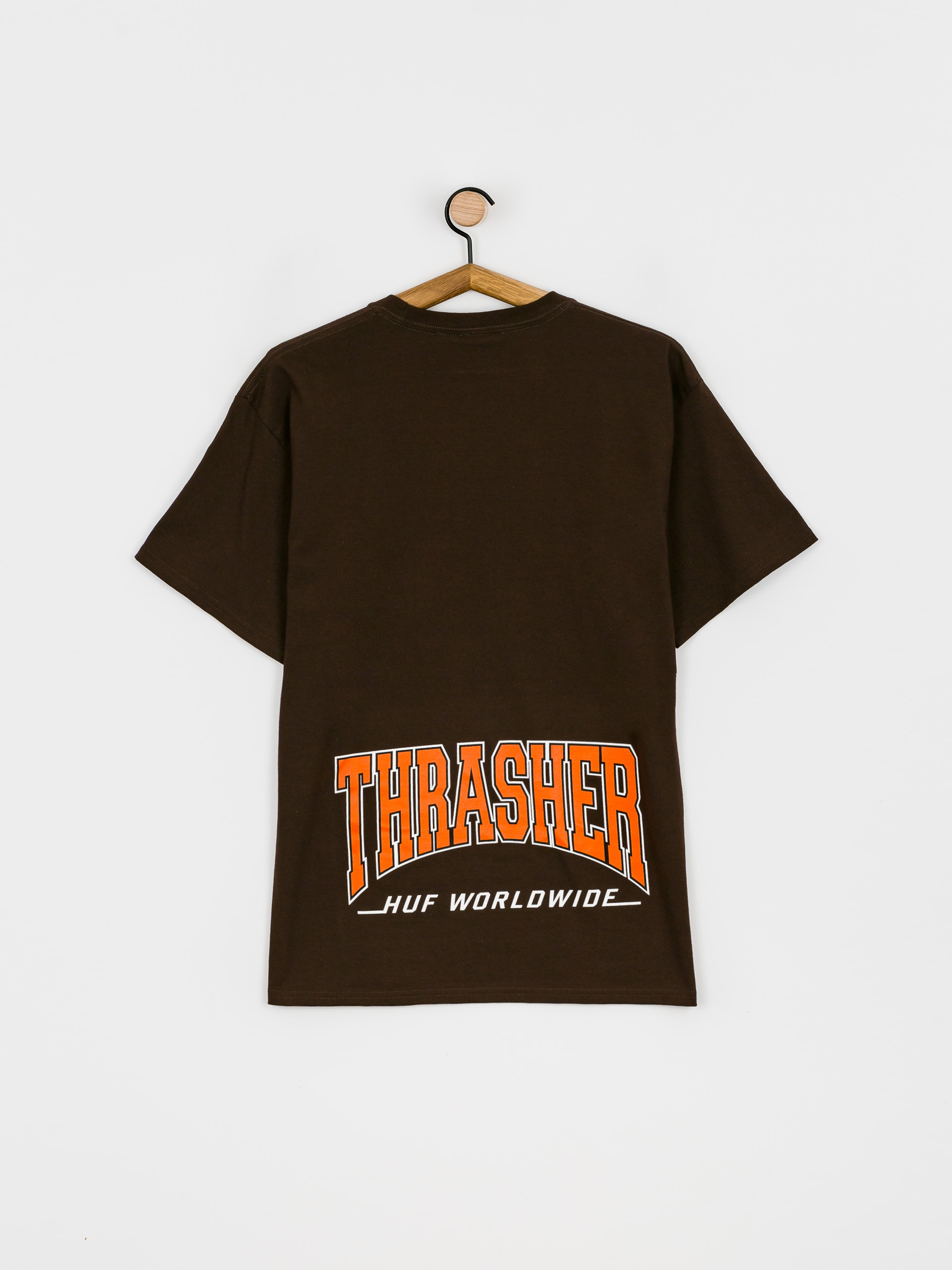 HUF X Thrasher High Point póló (chocolate)