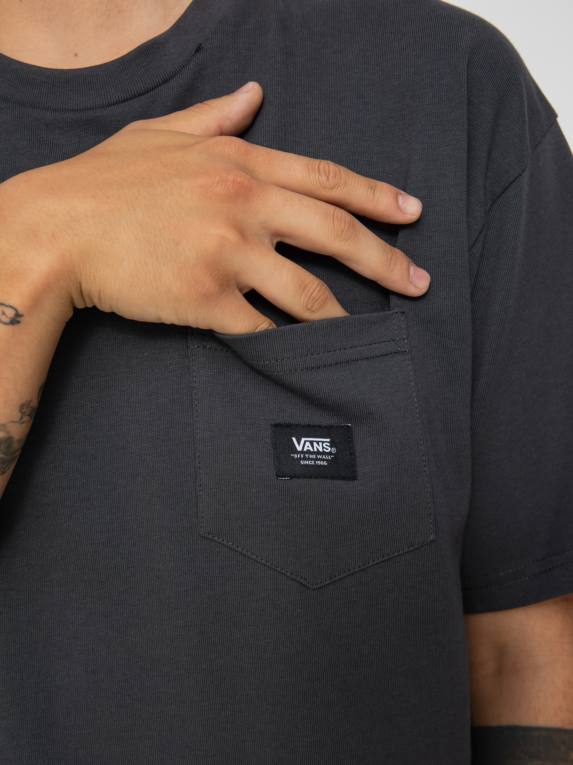 Vans Woven Patch Pocket M Ujjatlan felső (asphalt)