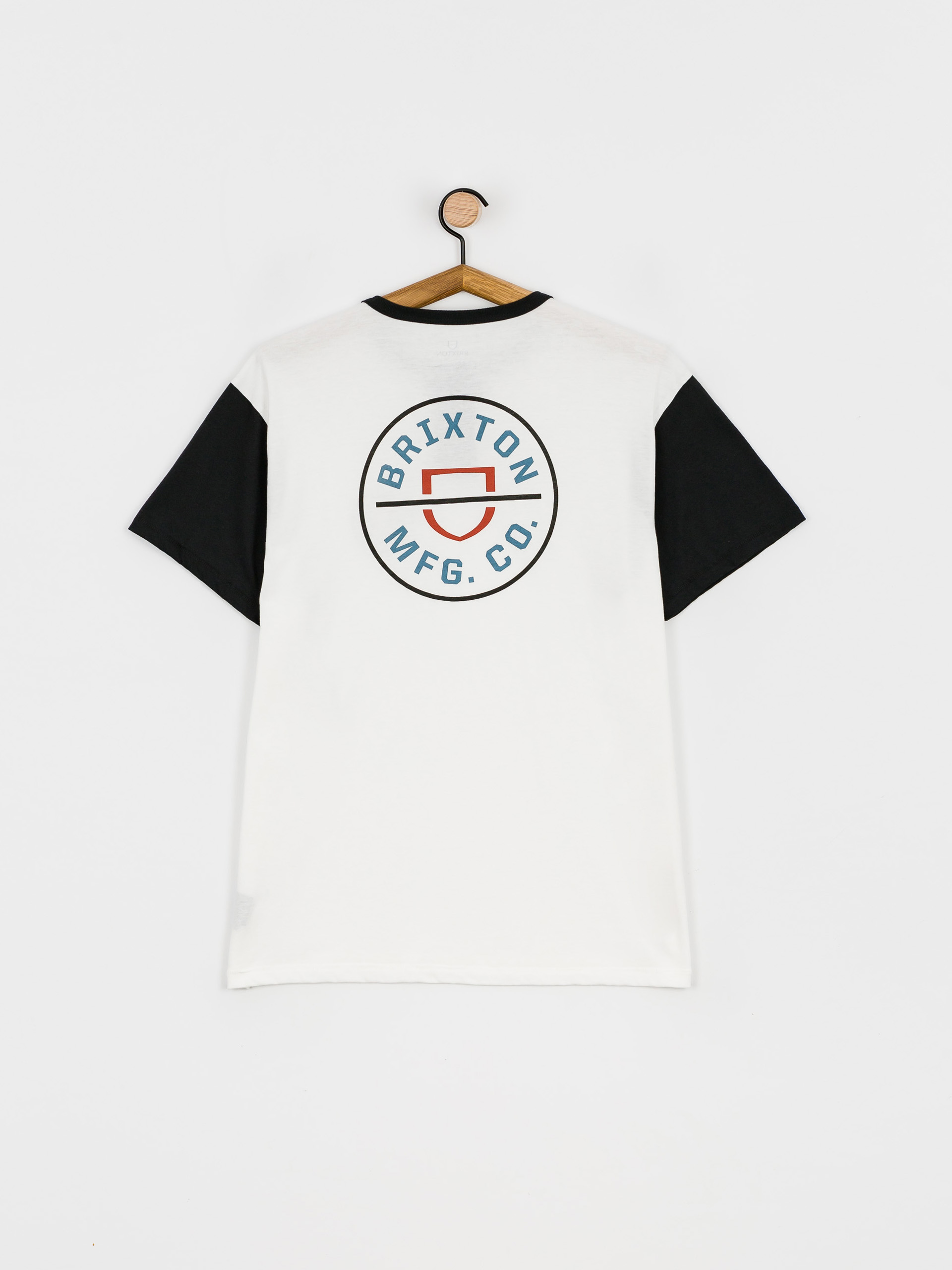 Brixton Crest Henley póló (white/black)