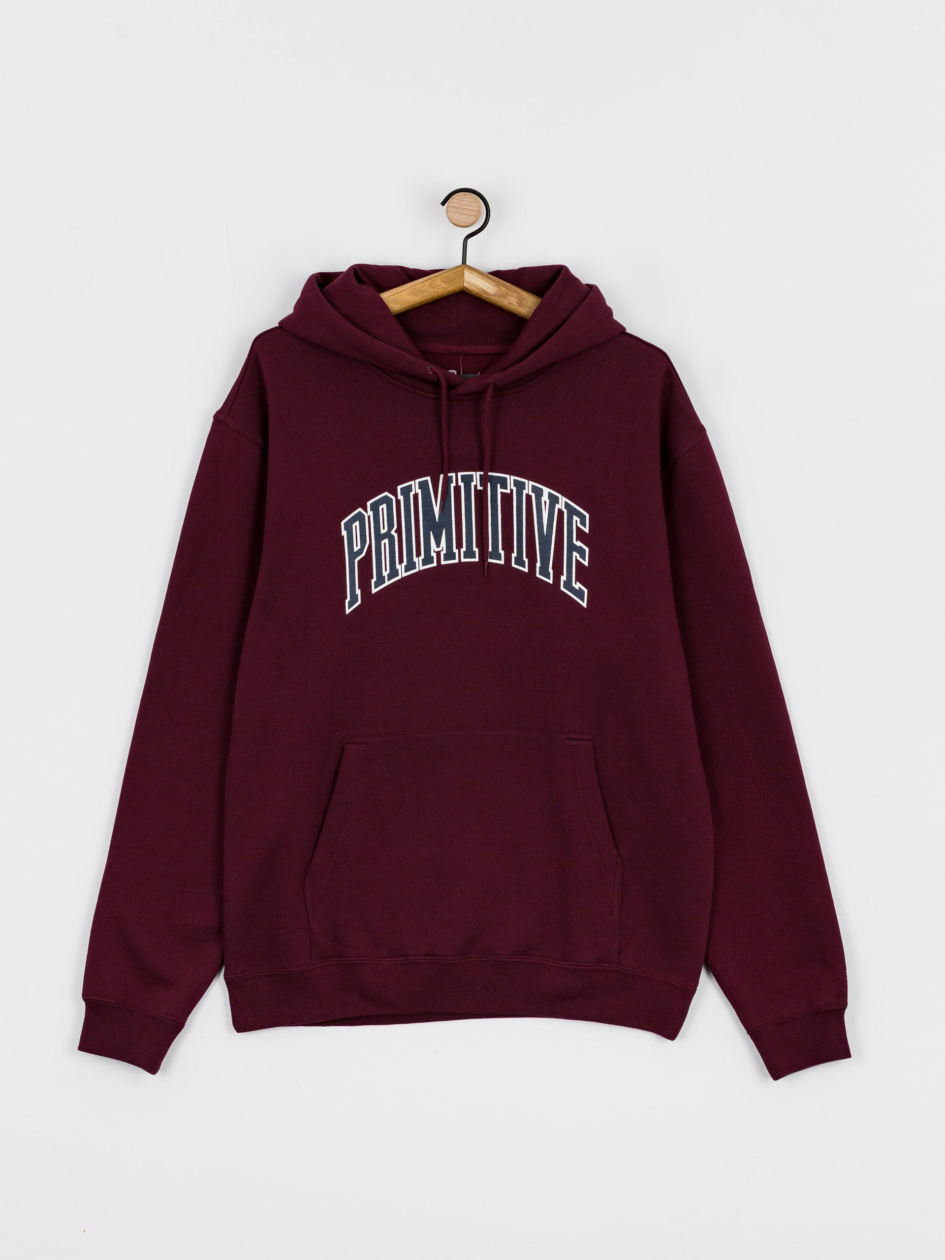 Primitive Collegiate Arch HD Kapucnis pulóver (burgundy)