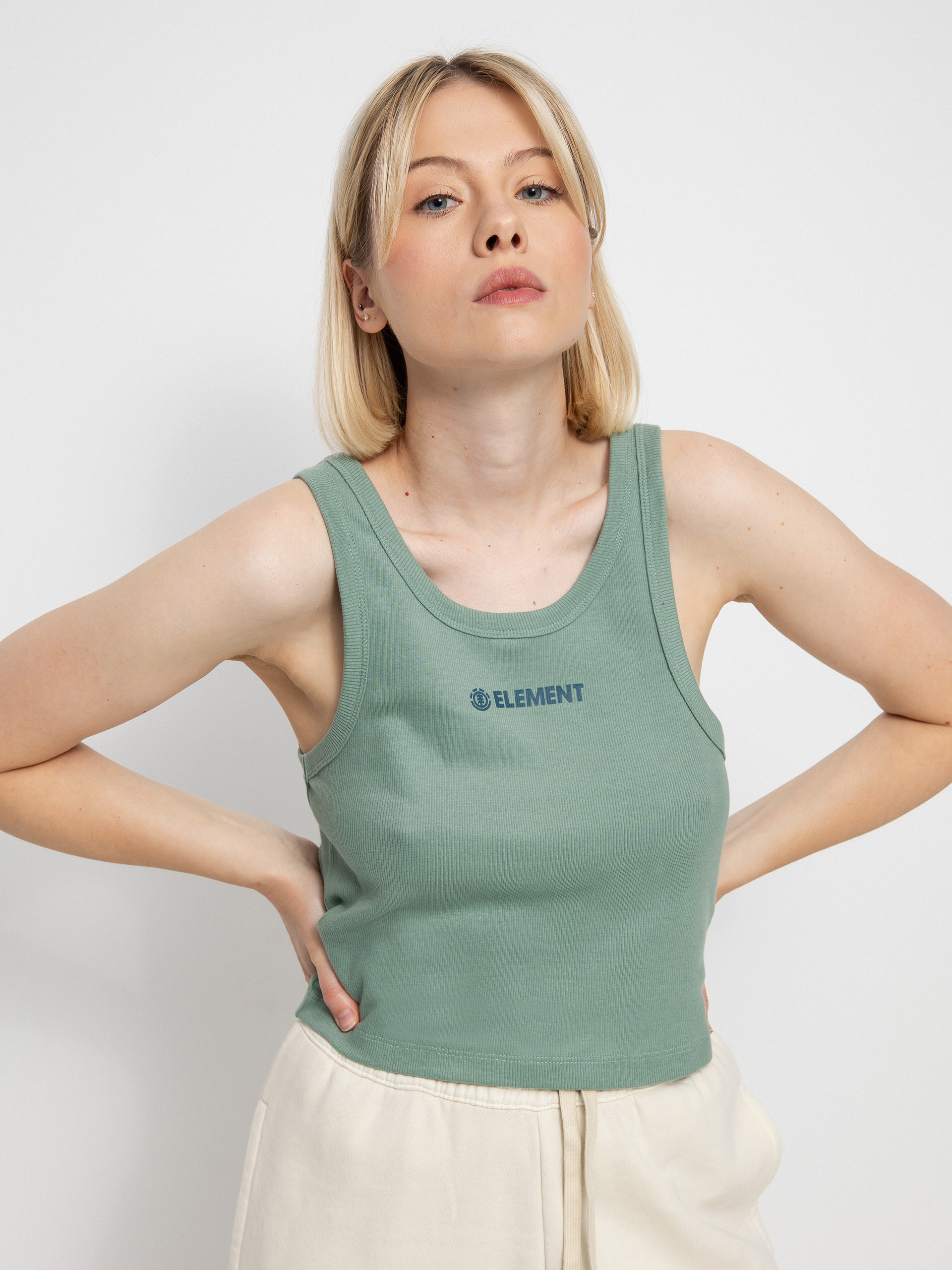 Element Koszulka Vertical Crop póló Wmn (chinois green)