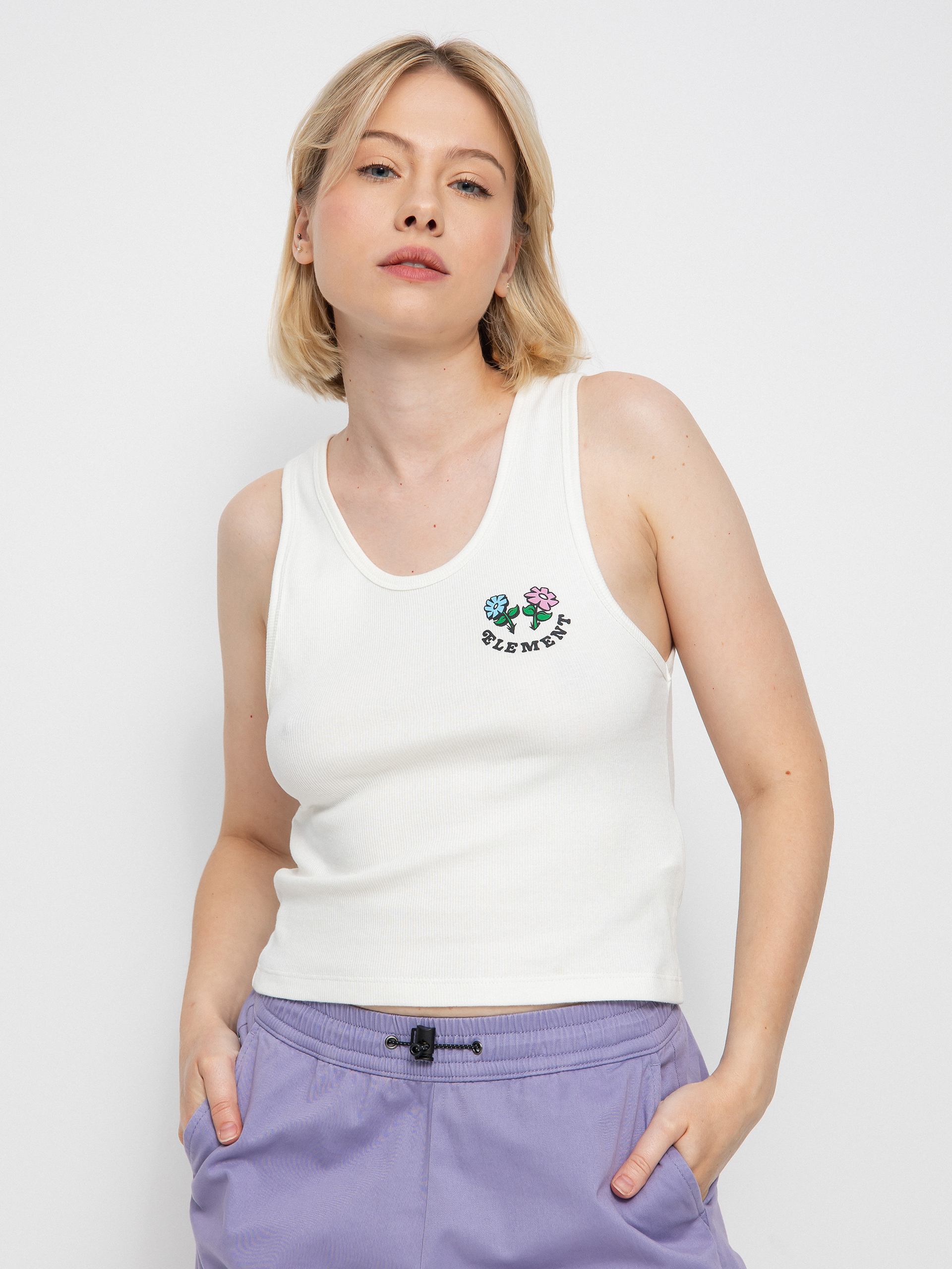 Element Koszulka Smile Crop póló Wmn (off white)