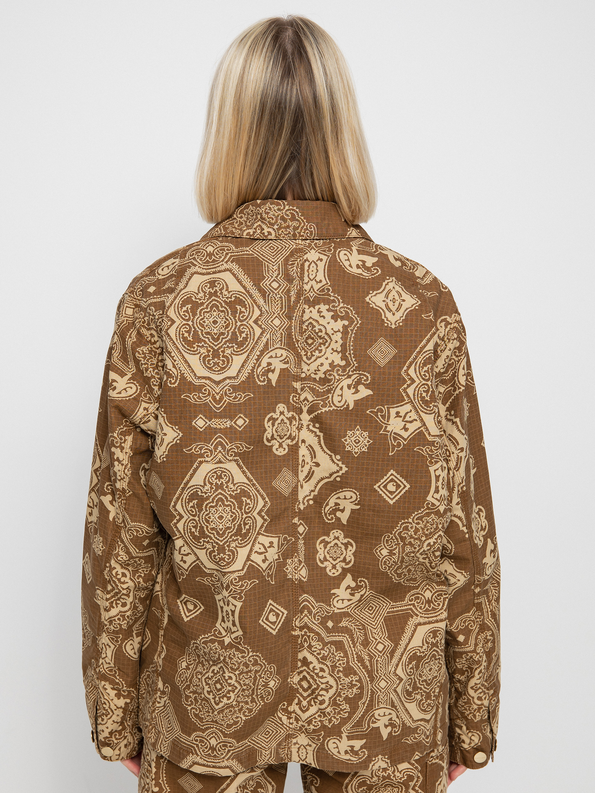 Carhartt WIP Irving Coat Dzseki Wmn (verse print/hamilton brown)