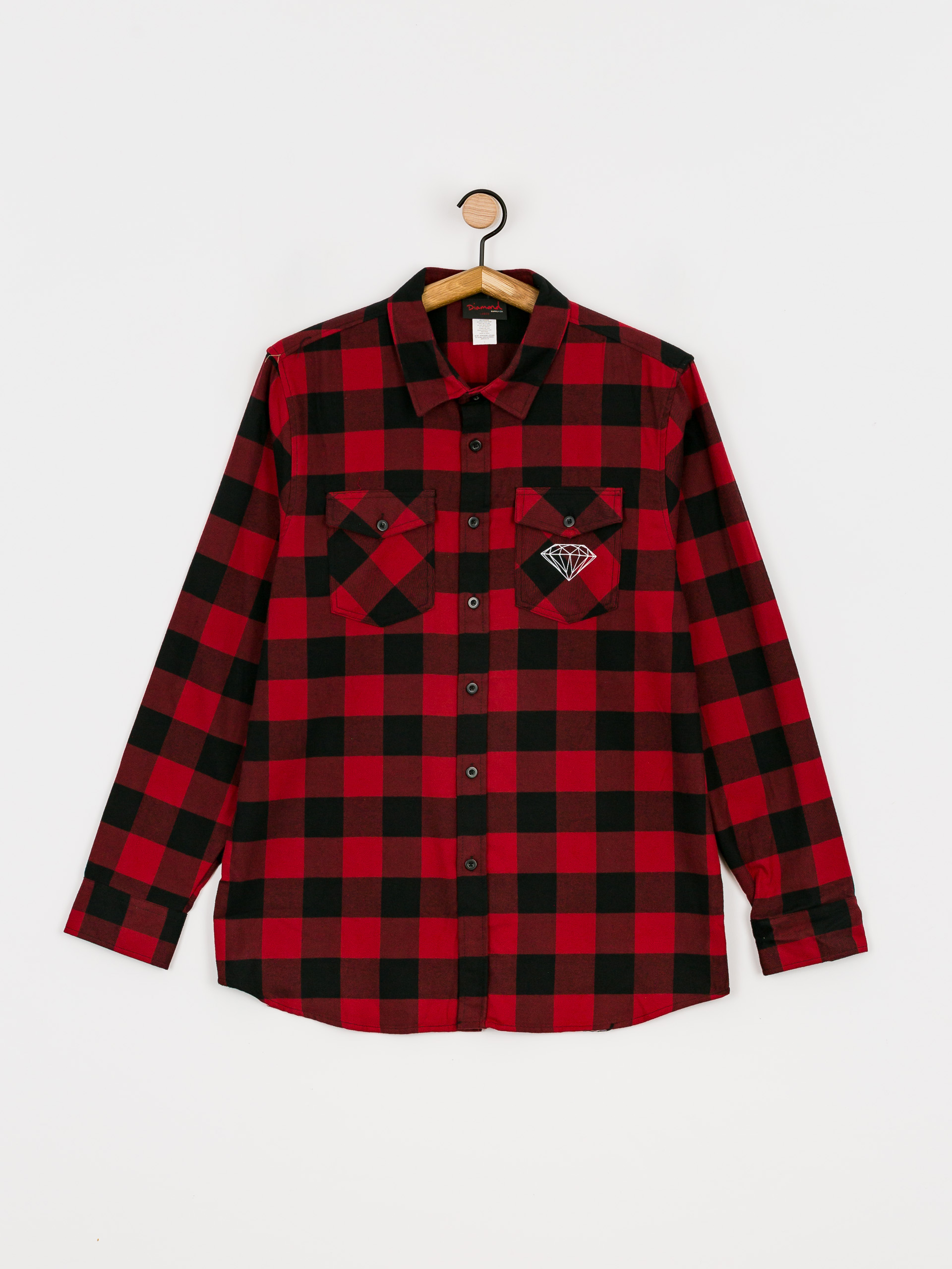 Diamond Supply Co. Dark Idol Flannel Ing (red)