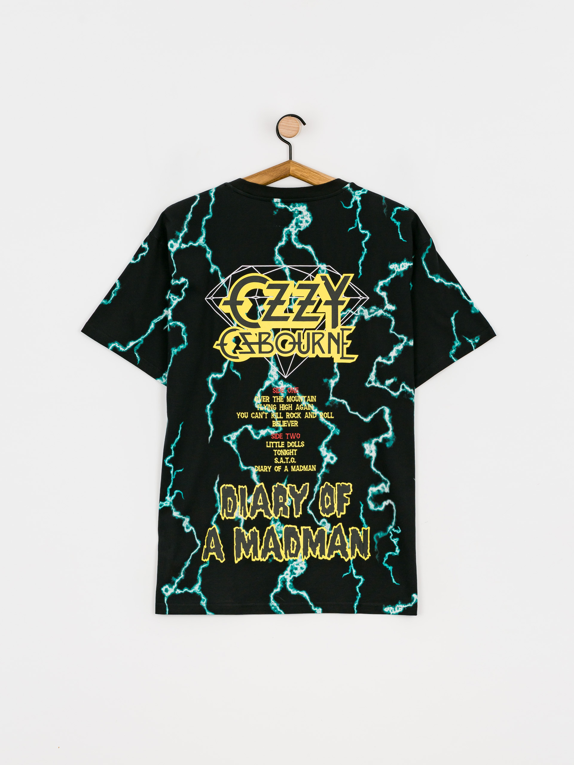 Diamond Supply Co. Mad Lightning Allover Print póló (black)