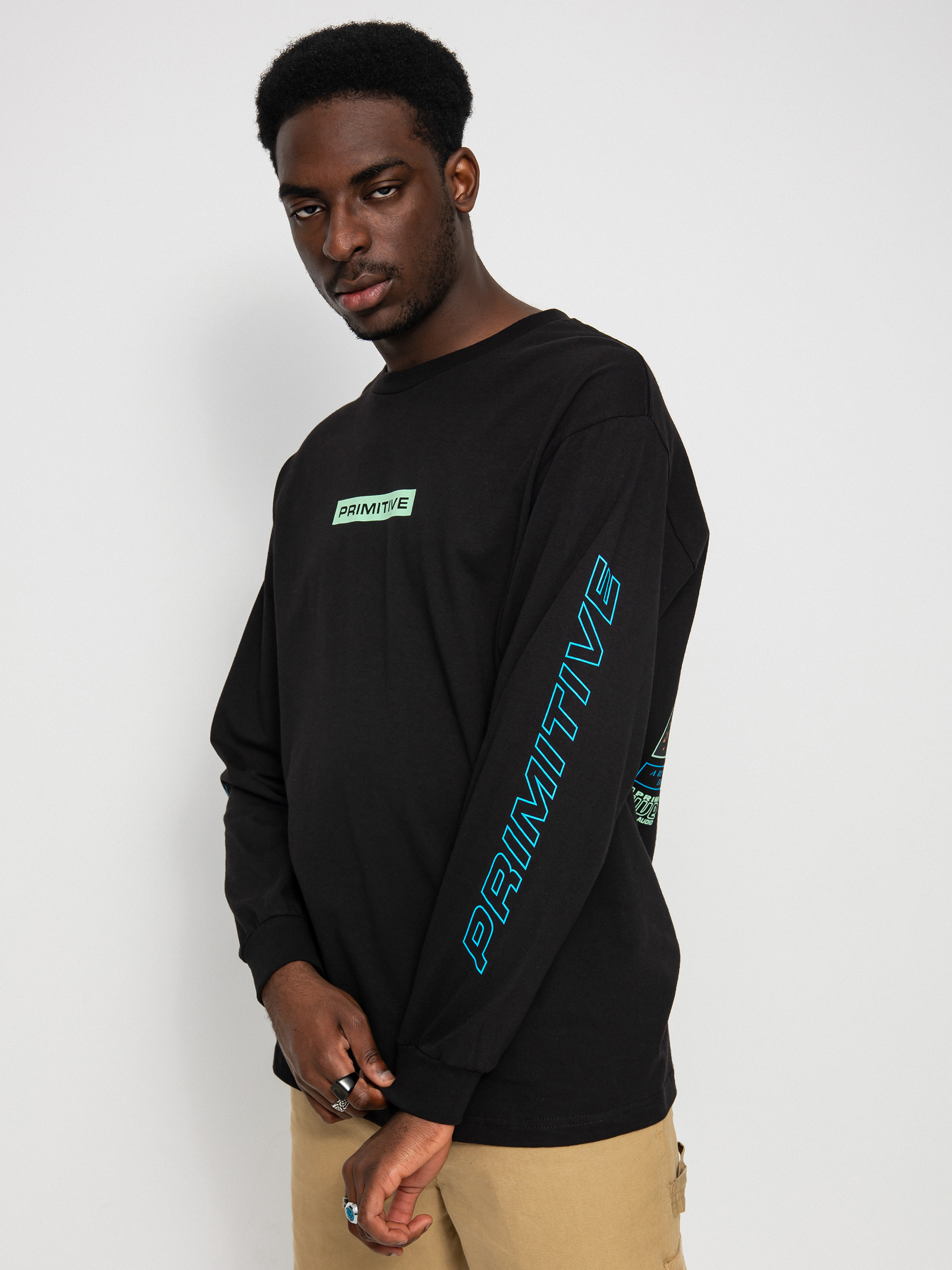 Primitive Demo Hosszú ujjú felső (black)