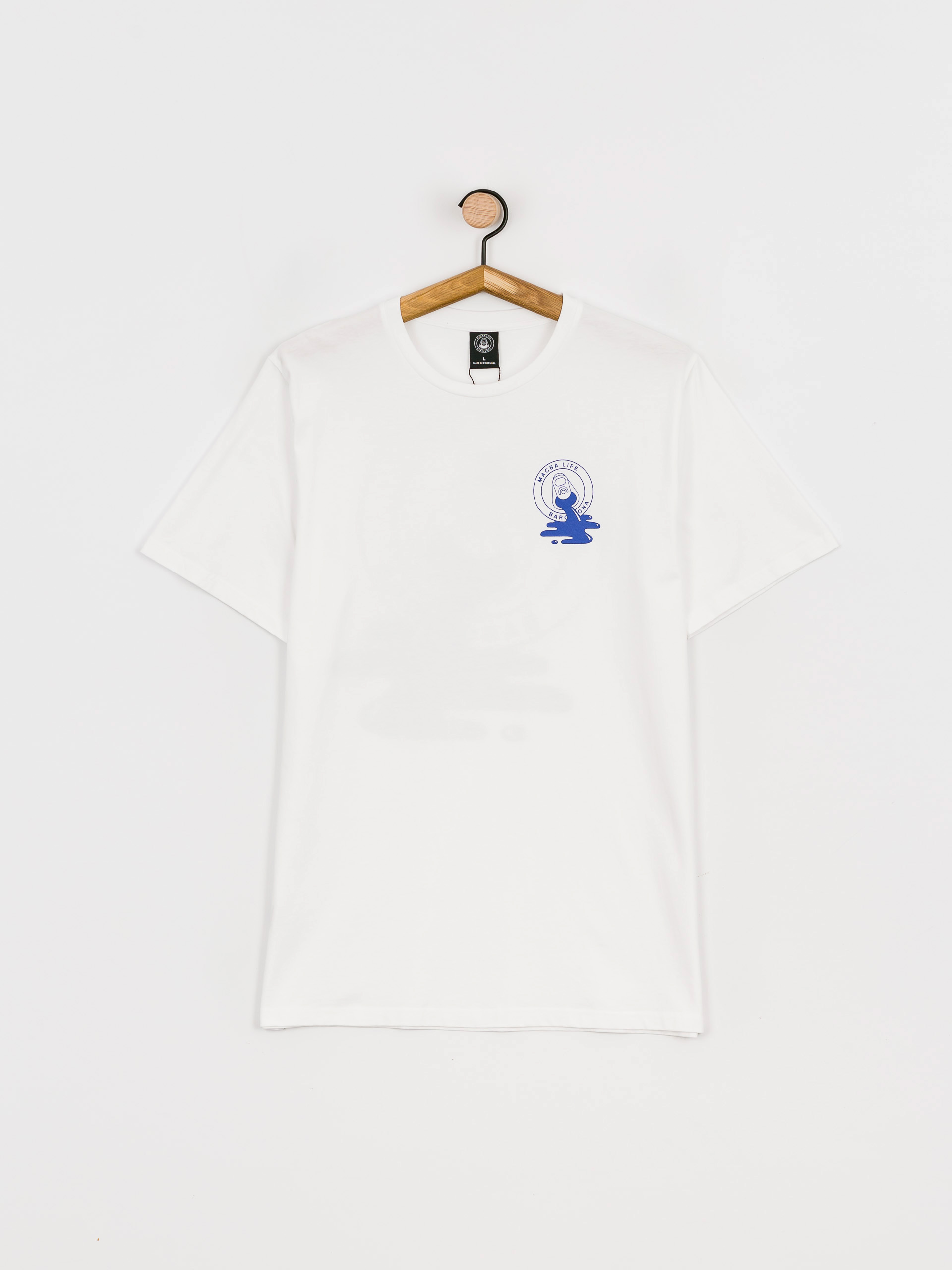 Macba Life Spit Logo póló (white/blue)