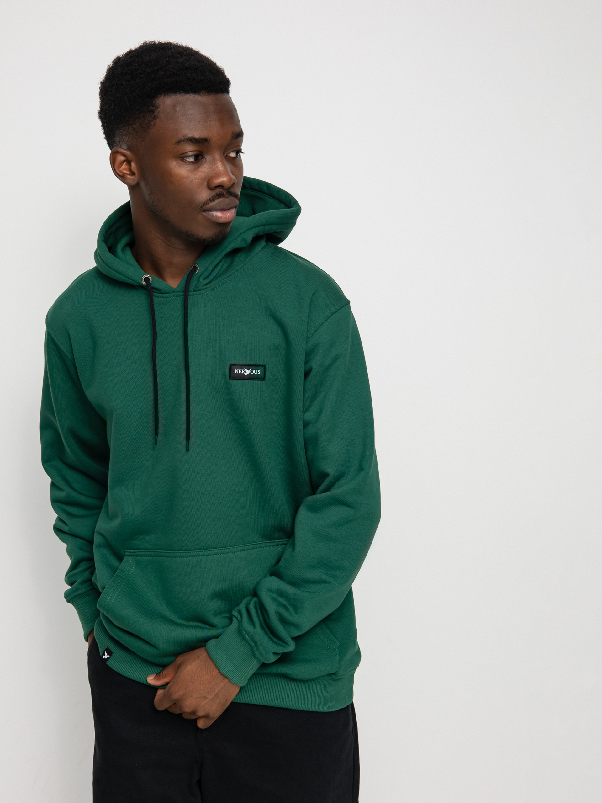 Nervous Basic Classic HD Kapucnis pulóver (green)