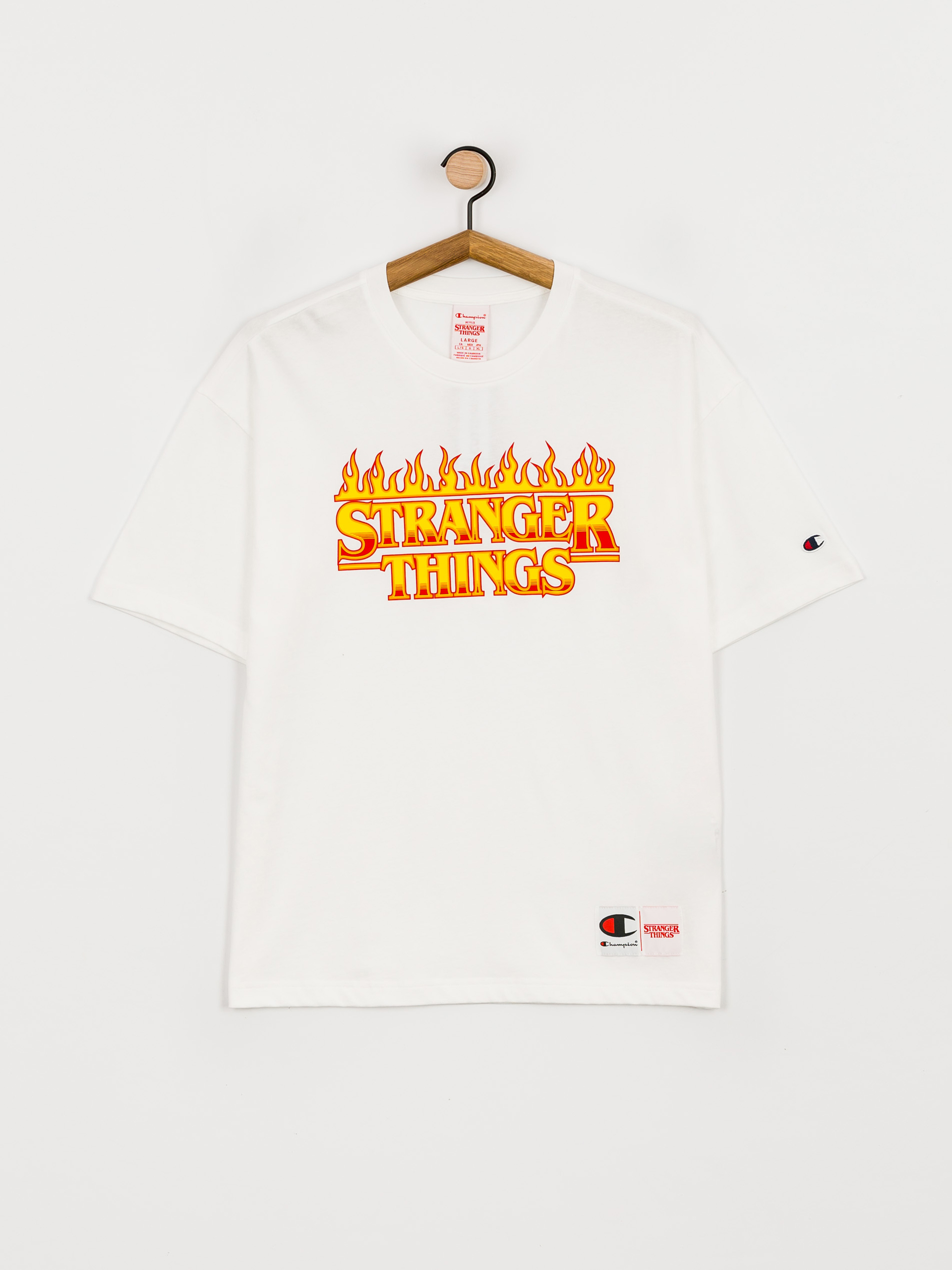 Champion X Stranger Things Crewneck T-Shirt 217791 póló (wht)
