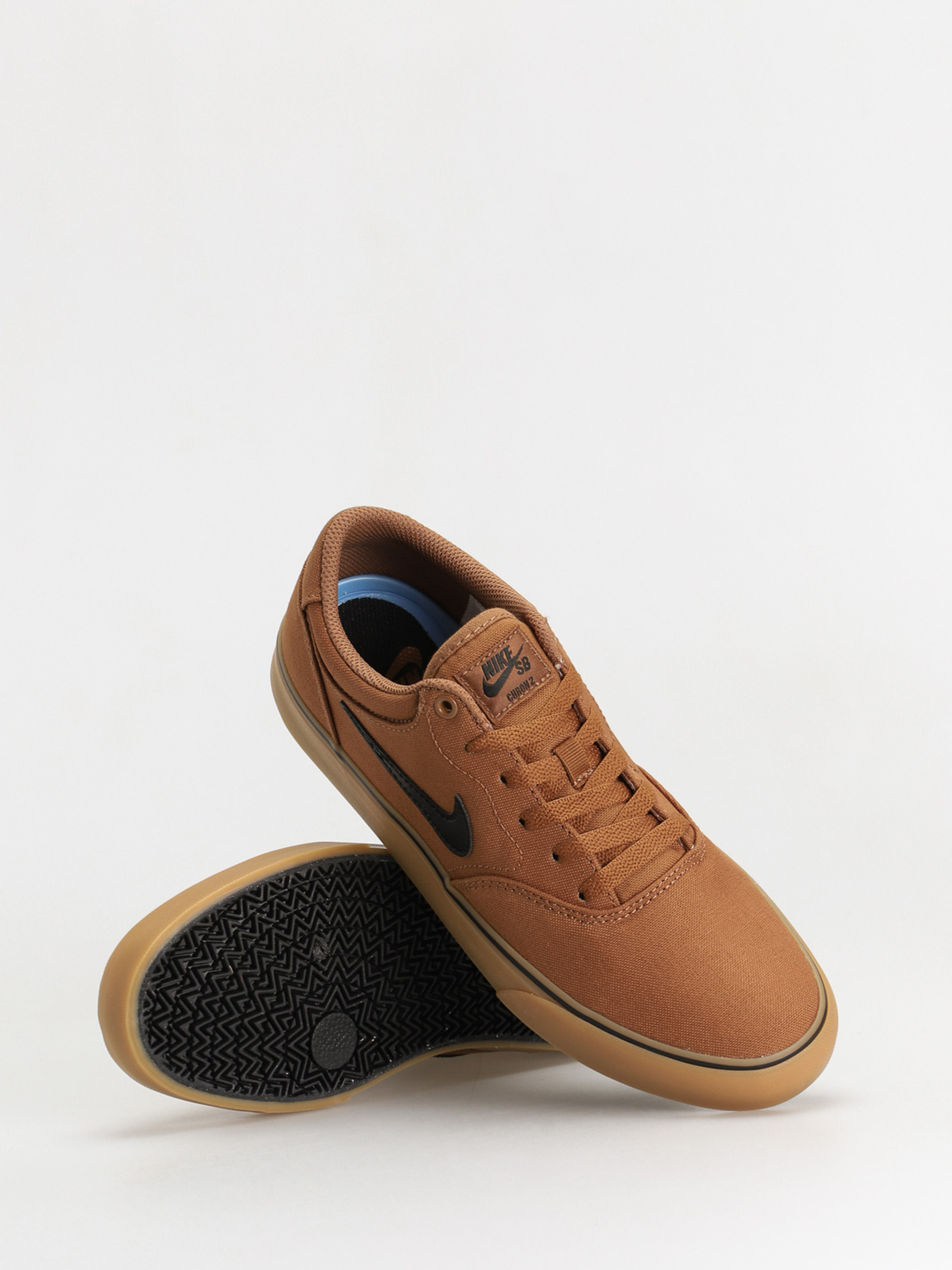 Nike SB Chron 2 Canvas Cipők (ale brown/black ale brown)
