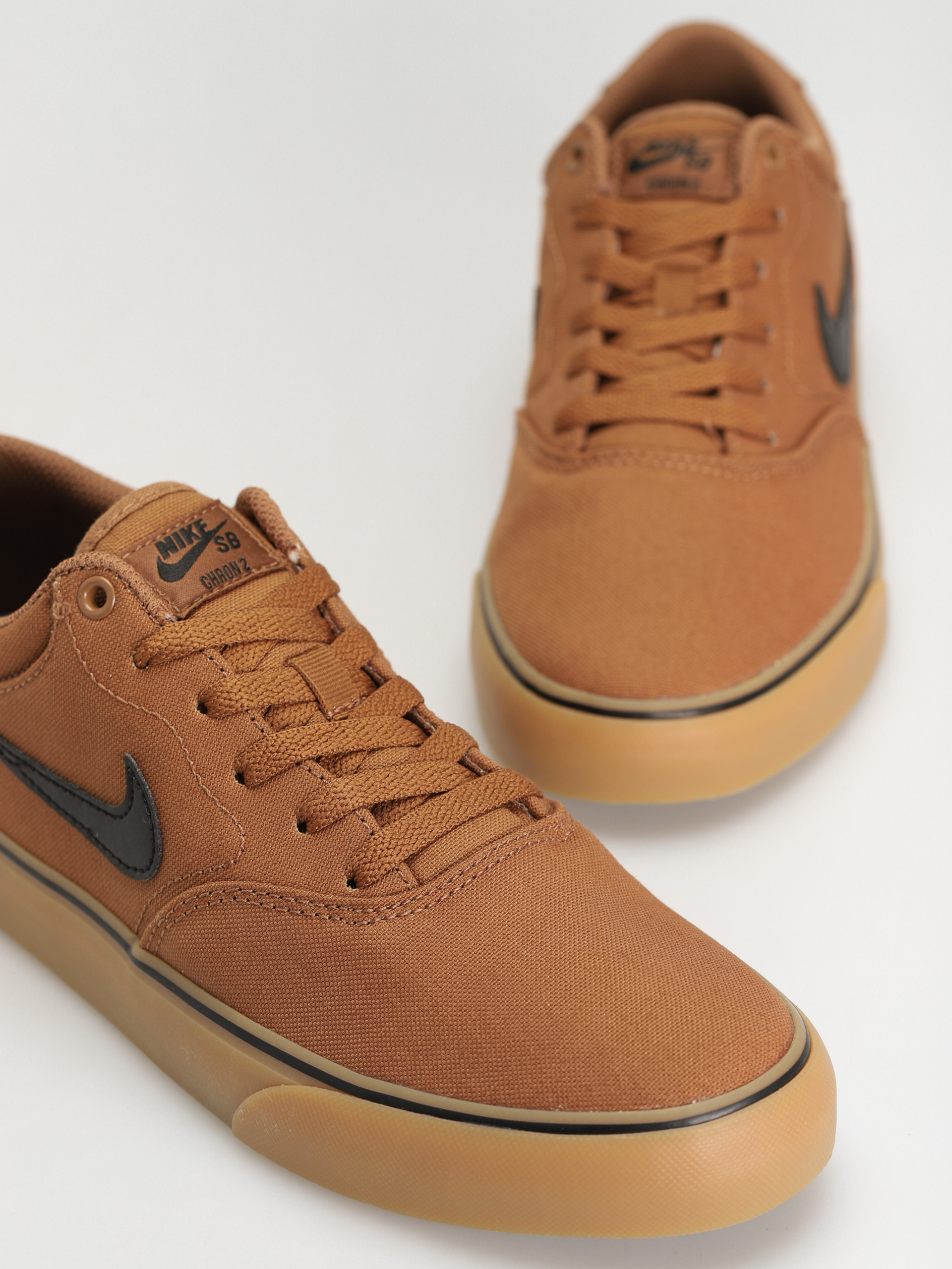 Nike SB Chron 2 Canvas Cipők (ale brown/black ale brown)
