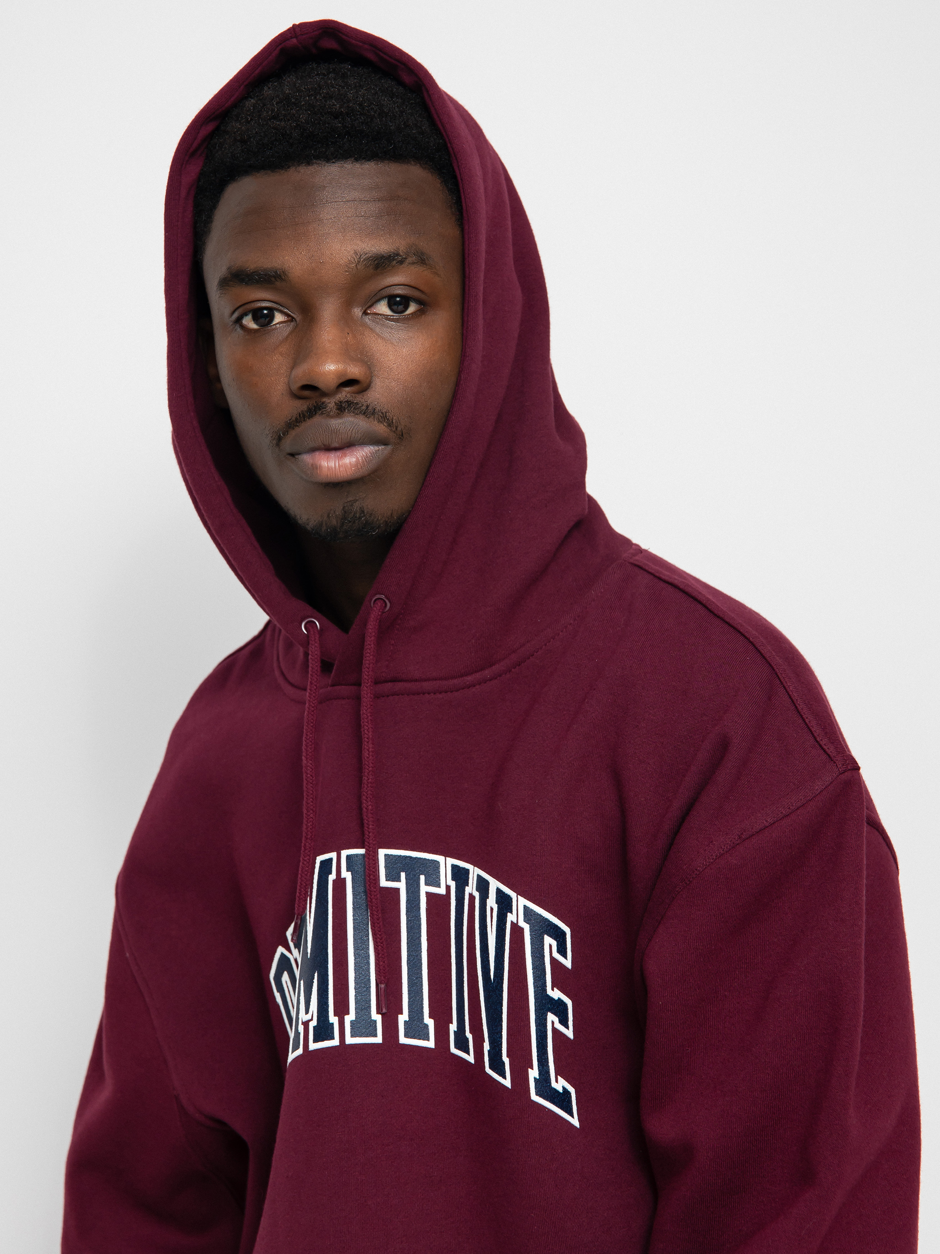 Primitive Collegiate Arch HD Kapucnis pulóver (burgundy)