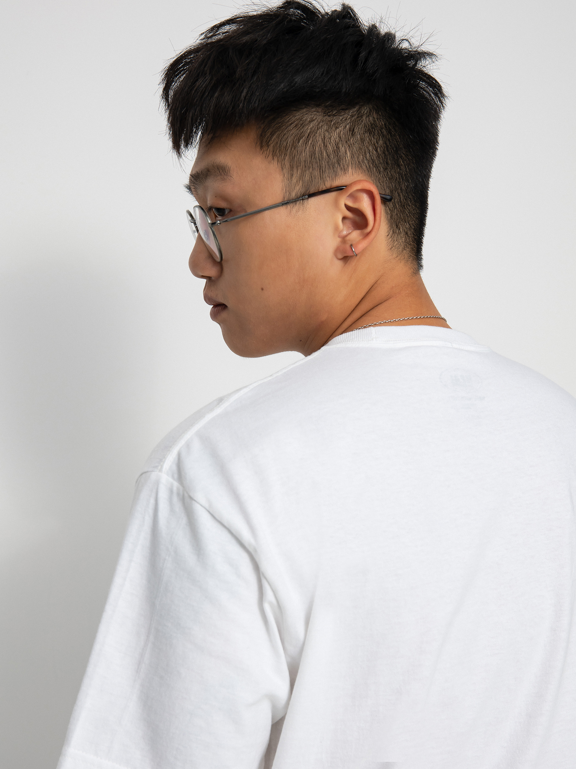 Real Oval póló (white/green)