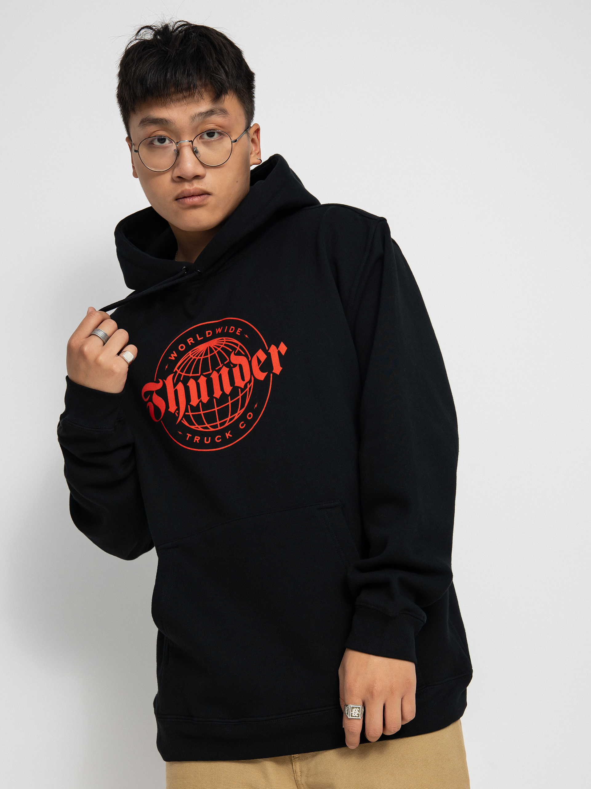 Thunder Worldwide Pulóver (black/red)