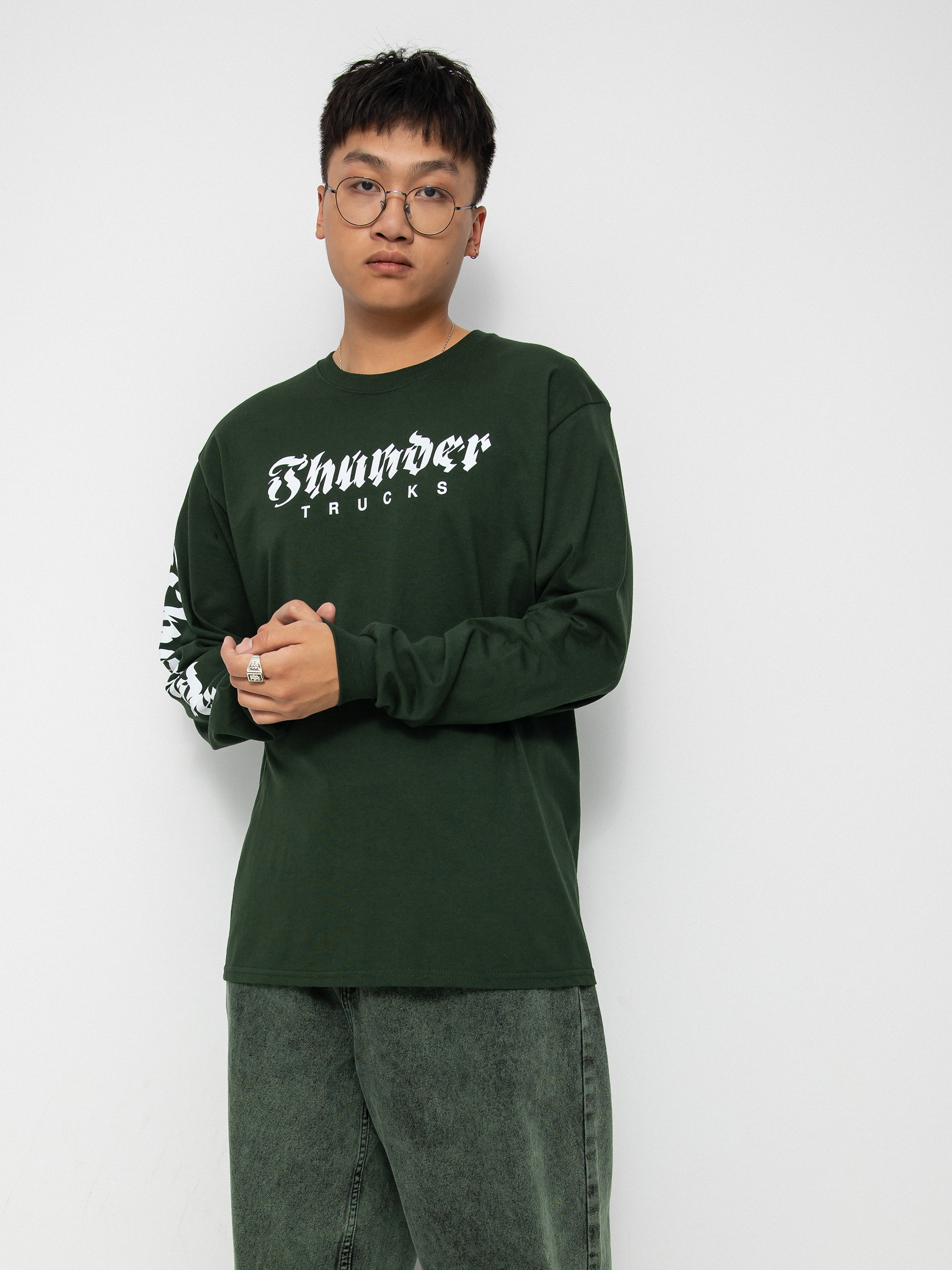 Thunder Aftrshock Slv Hosszú ujjú felső (forest green)