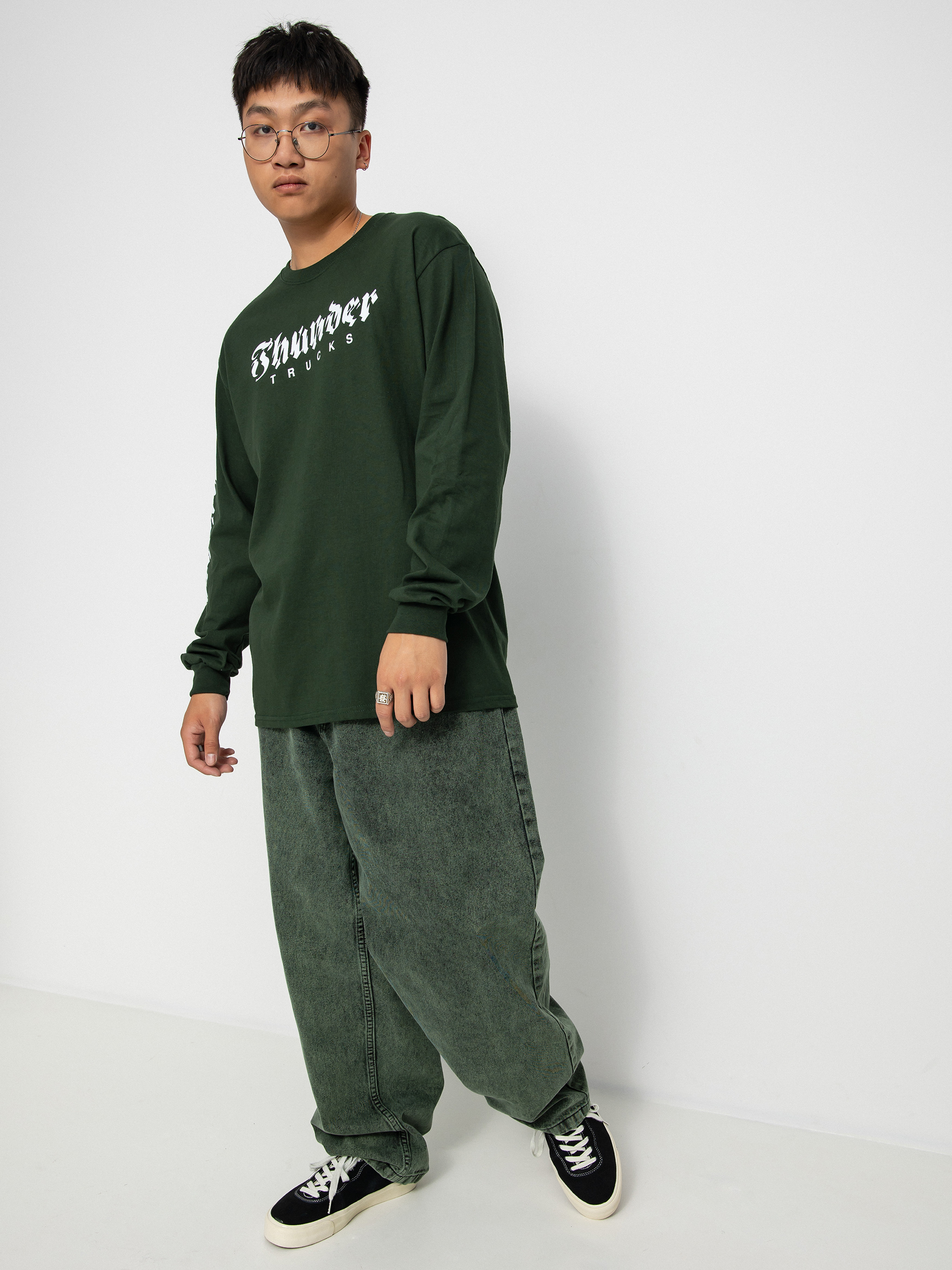 Thunder Aftrshock Slv Hosszú ujjú felső (forest green)