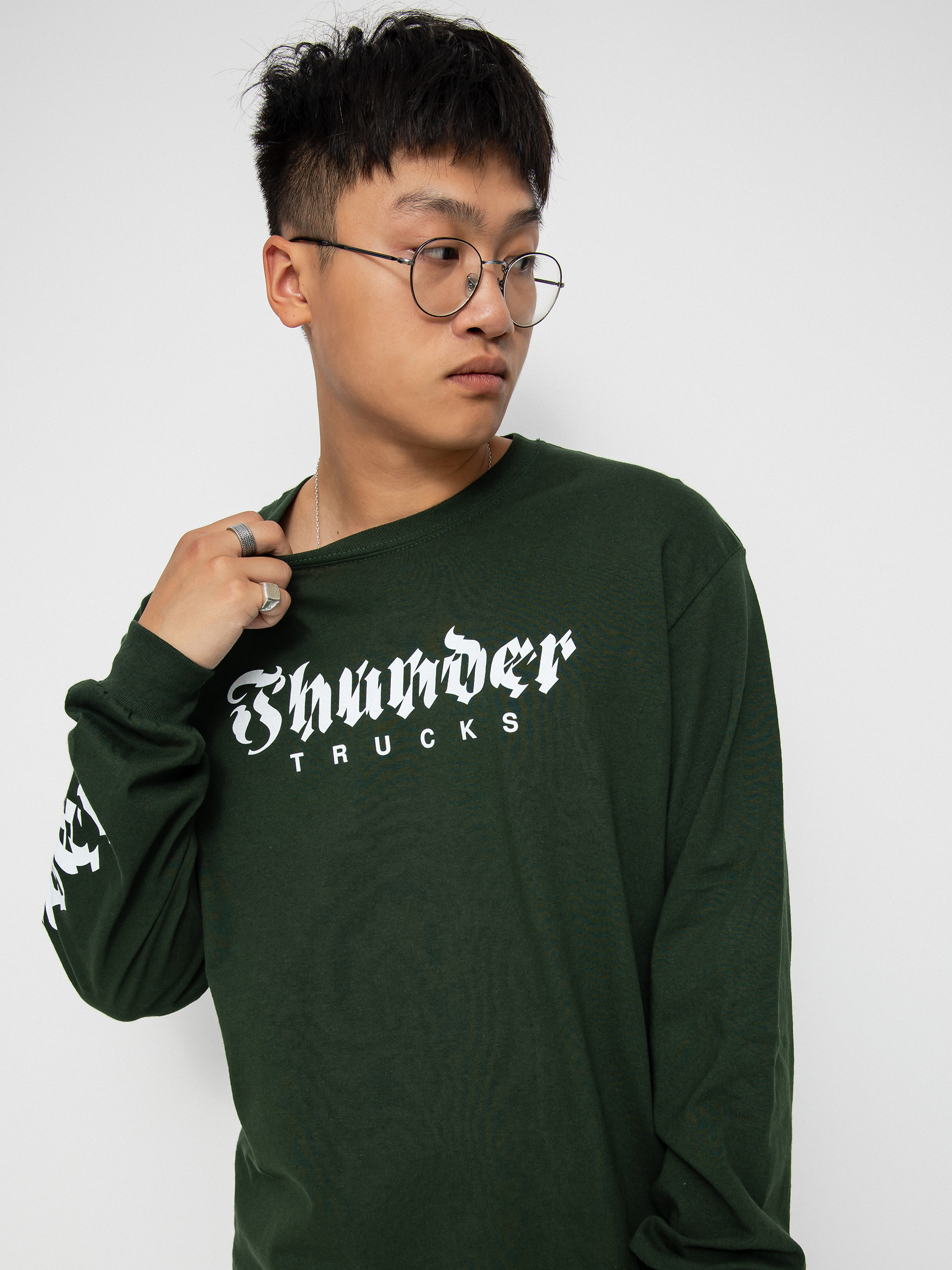 Thunder Aftrshock Slv Hosszú ujjú felső (forest green)