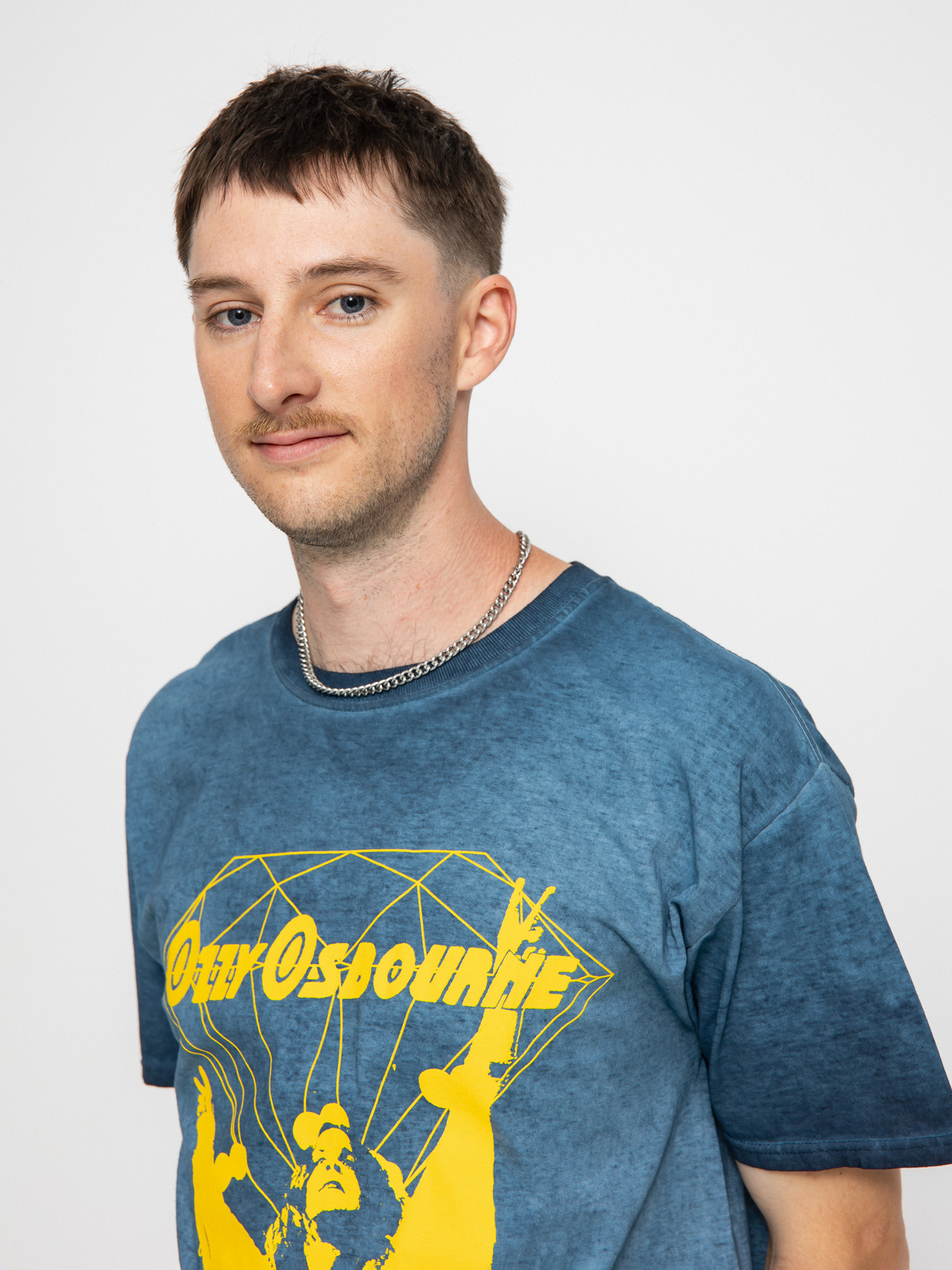 Diamond Supply Co. Dark Idol Oil Wash póló (nvy)