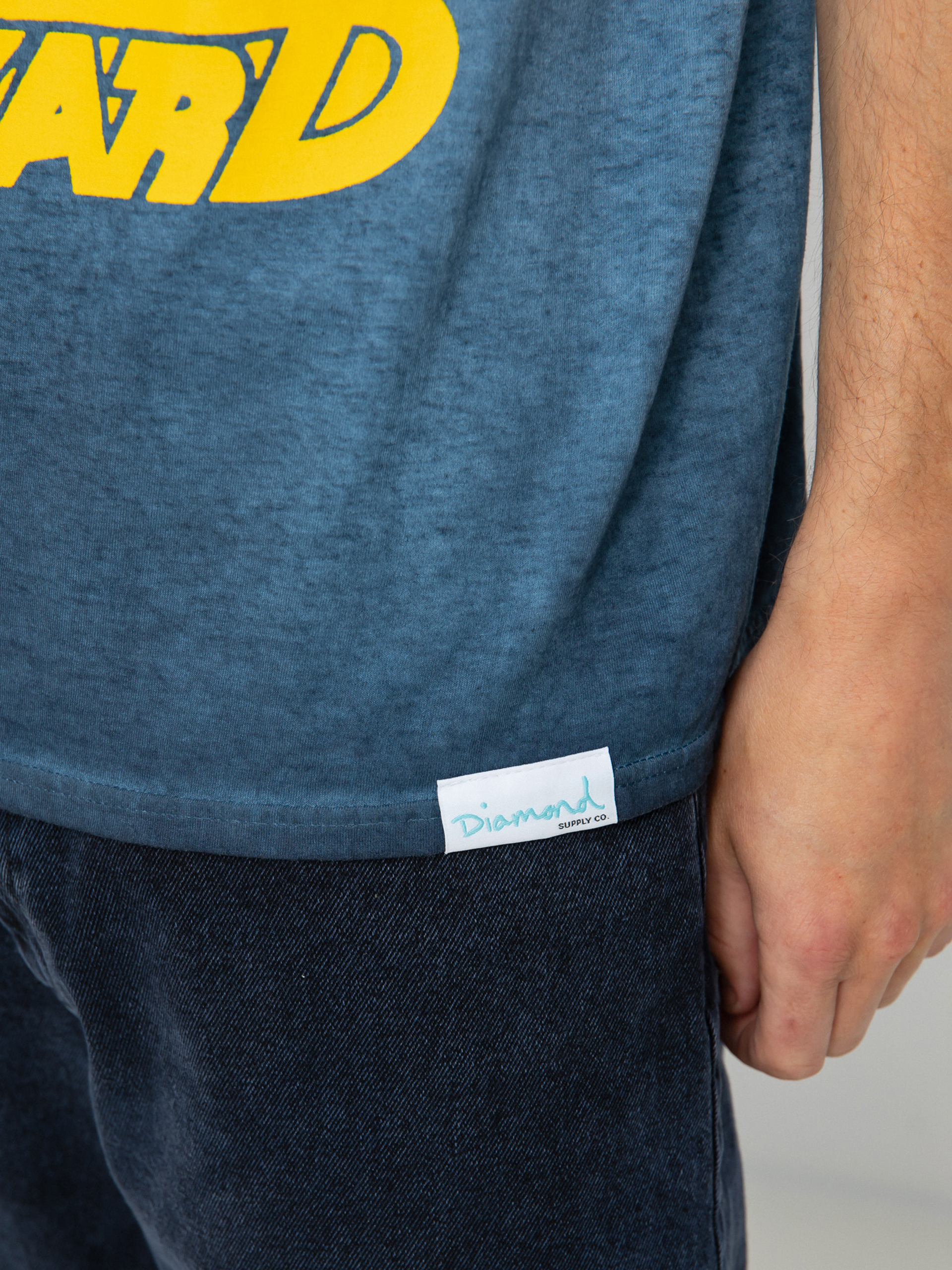 Diamond Supply Co. Dark Idol Oil Wash póló (nvy)