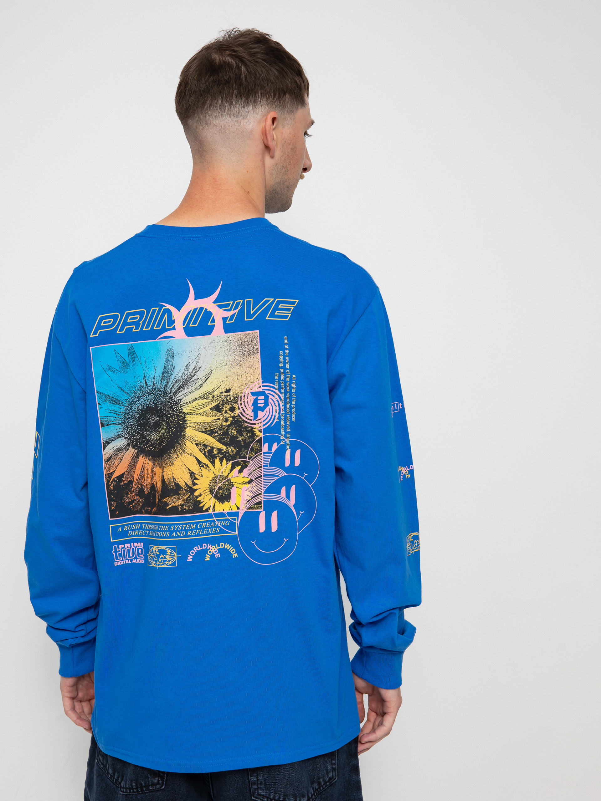 Primitive Demo Hosszú ujjú felső (royal)