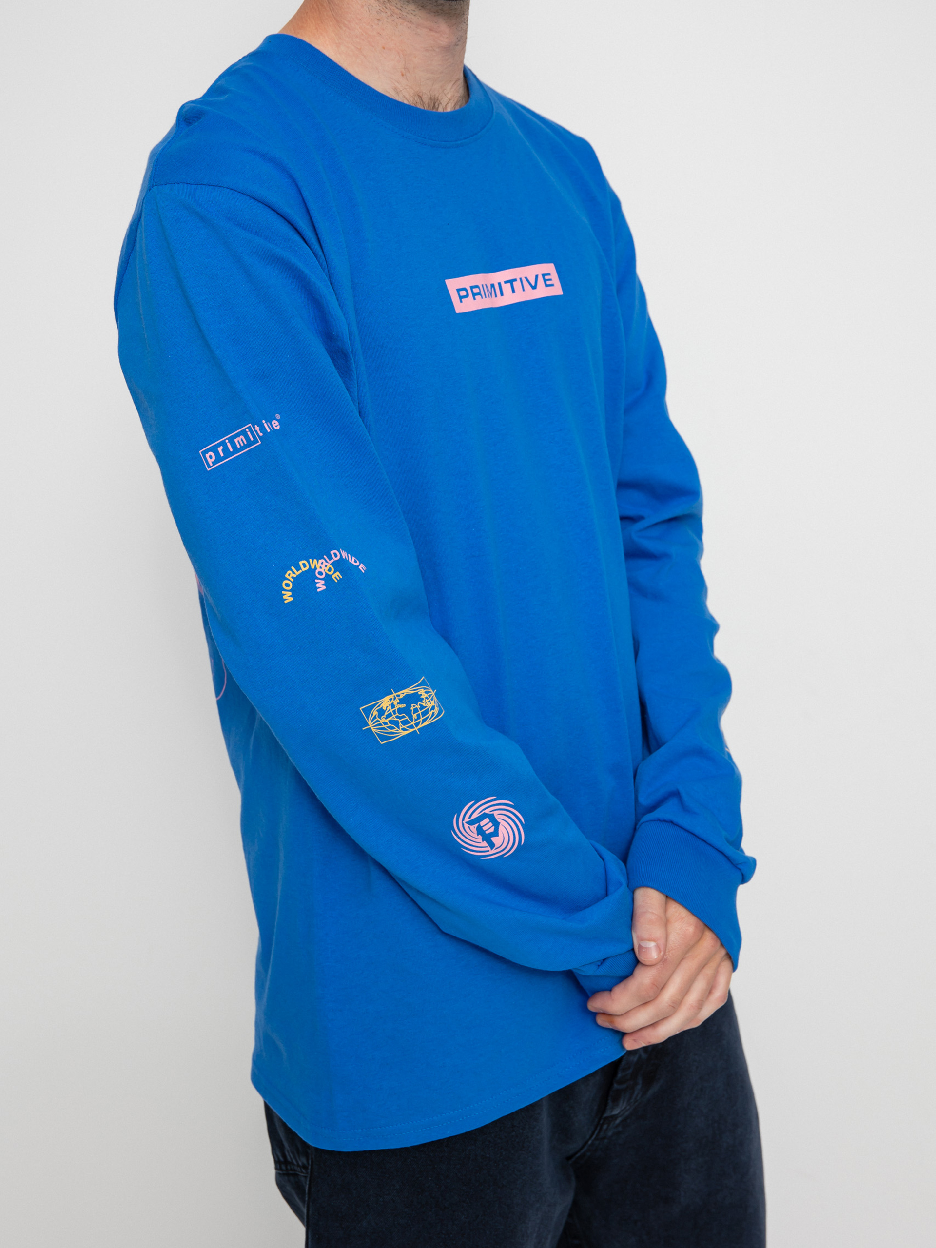 Primitive Demo Hosszú ujjú felső (royal)