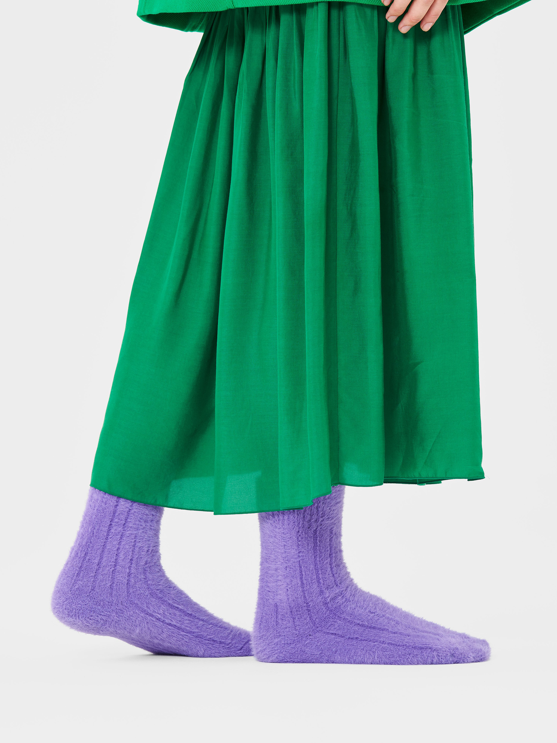 Happy Socks Fluffy Friend Zokni (green)