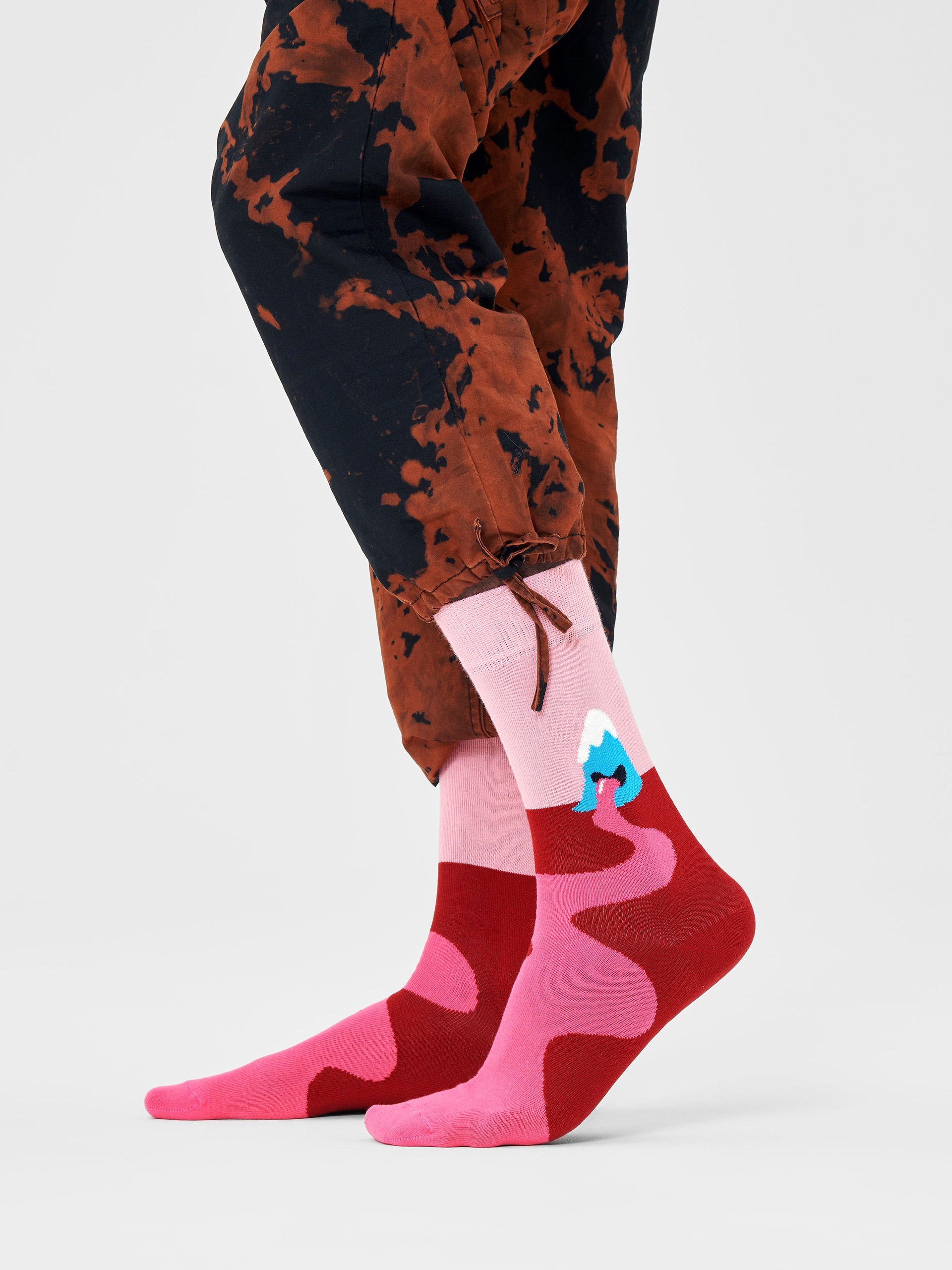 Happy Socks Mountain High Zokni (pink)