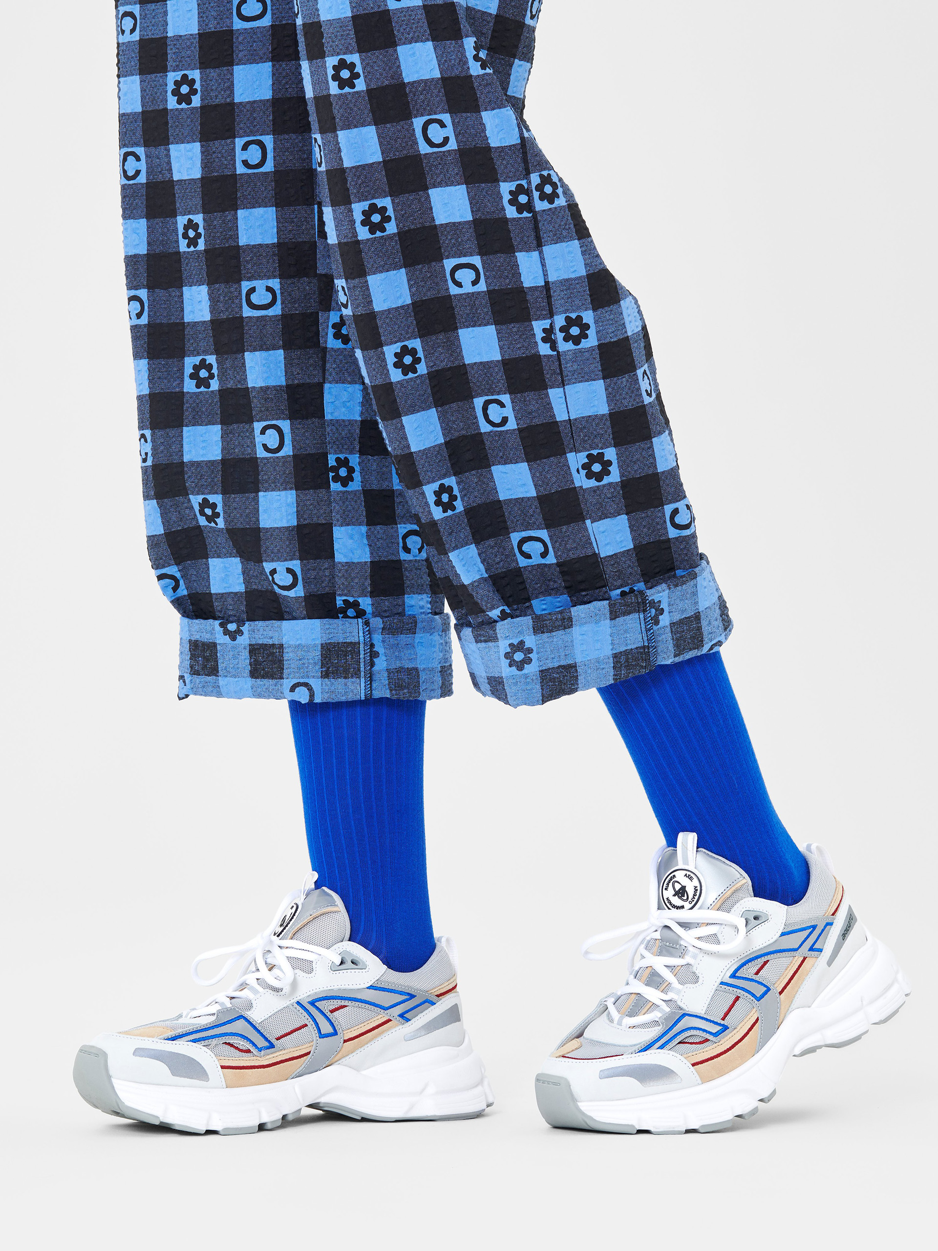 Happy Socks Solid Rib Zokni (blue)