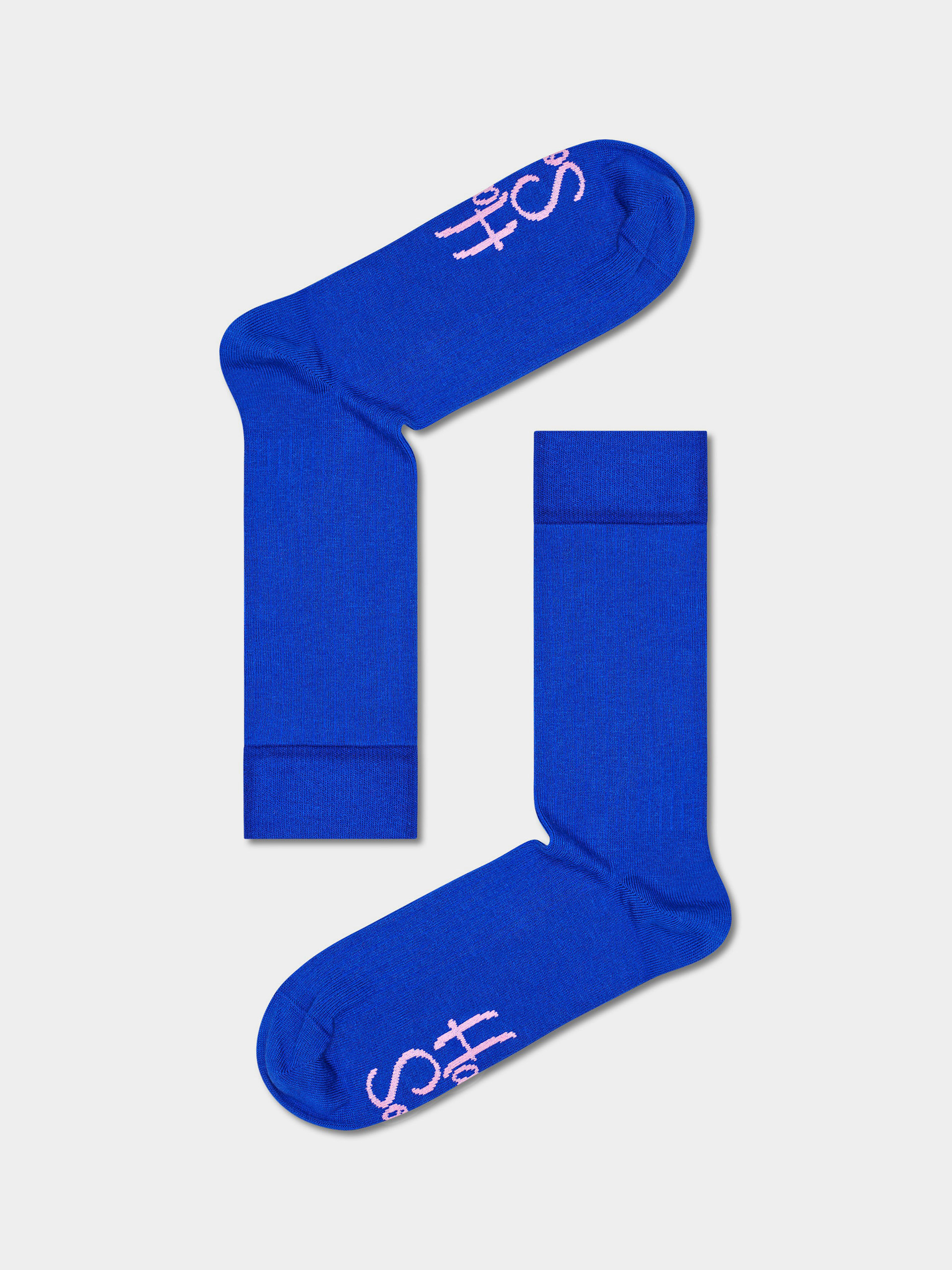 Happy Socks Solid Rib Zokni (blue)