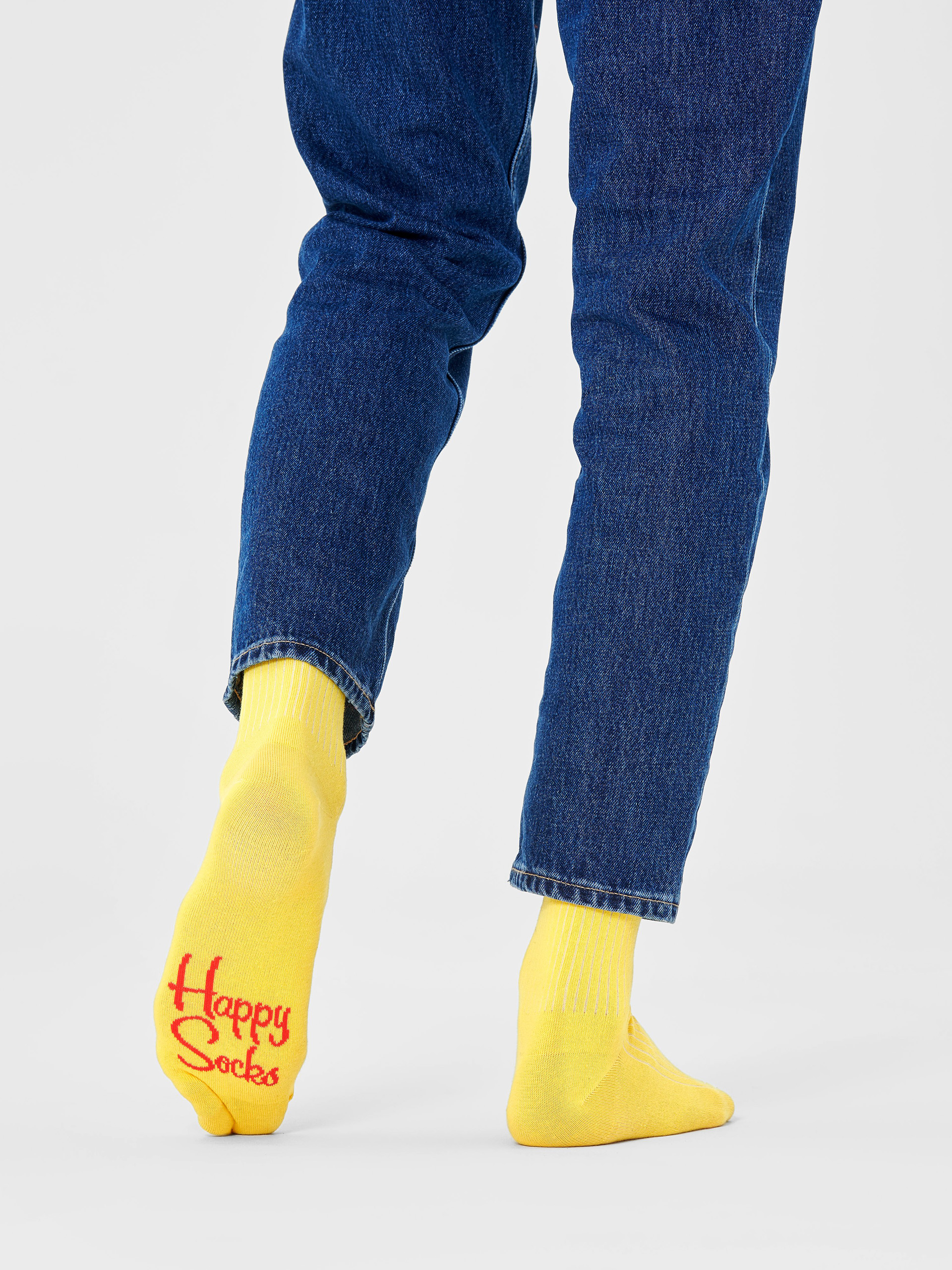 Happy Socks Solid Rib Zokni (yellow)