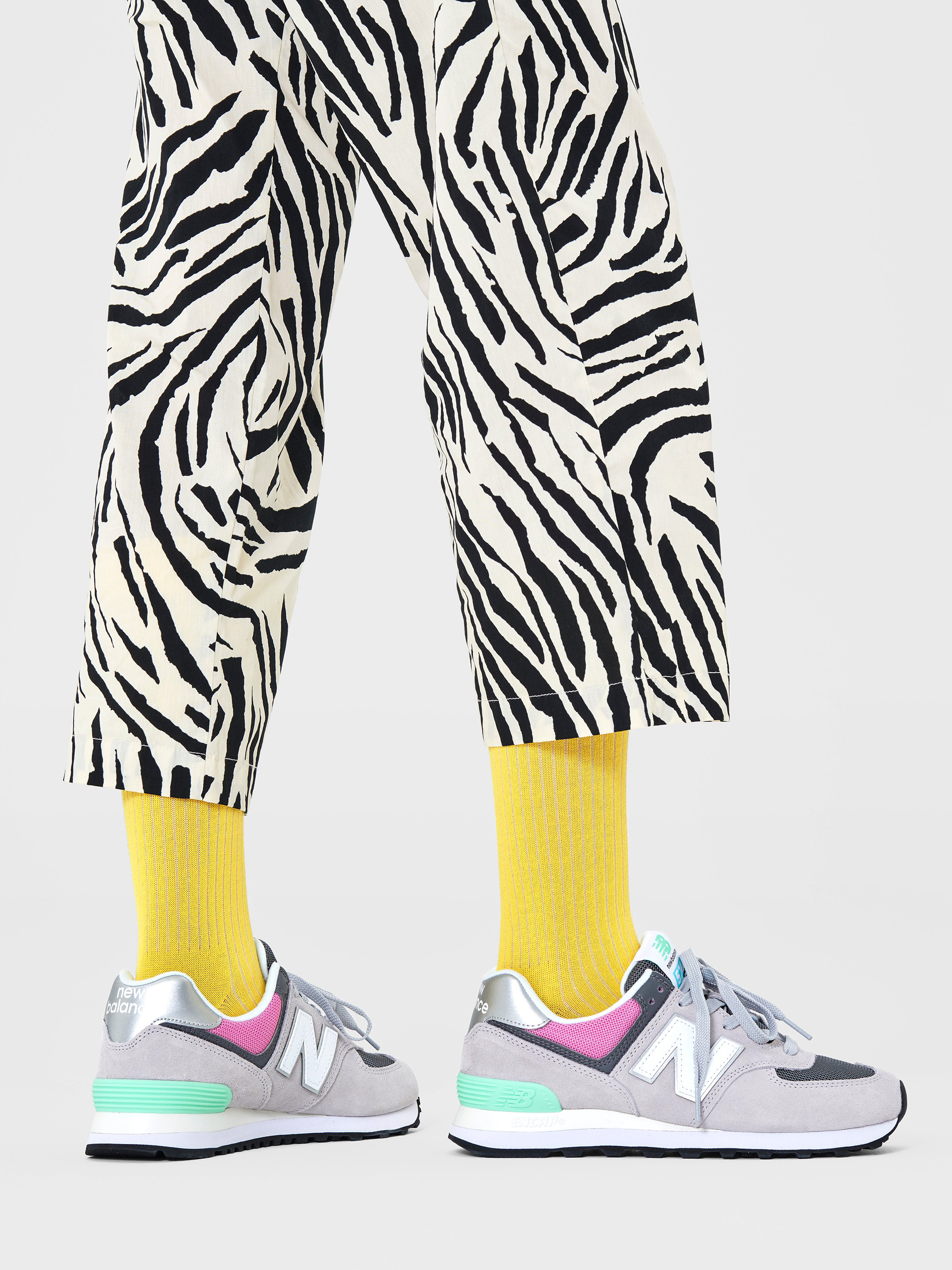 Happy Socks Solid Rib Zokni (yellow)