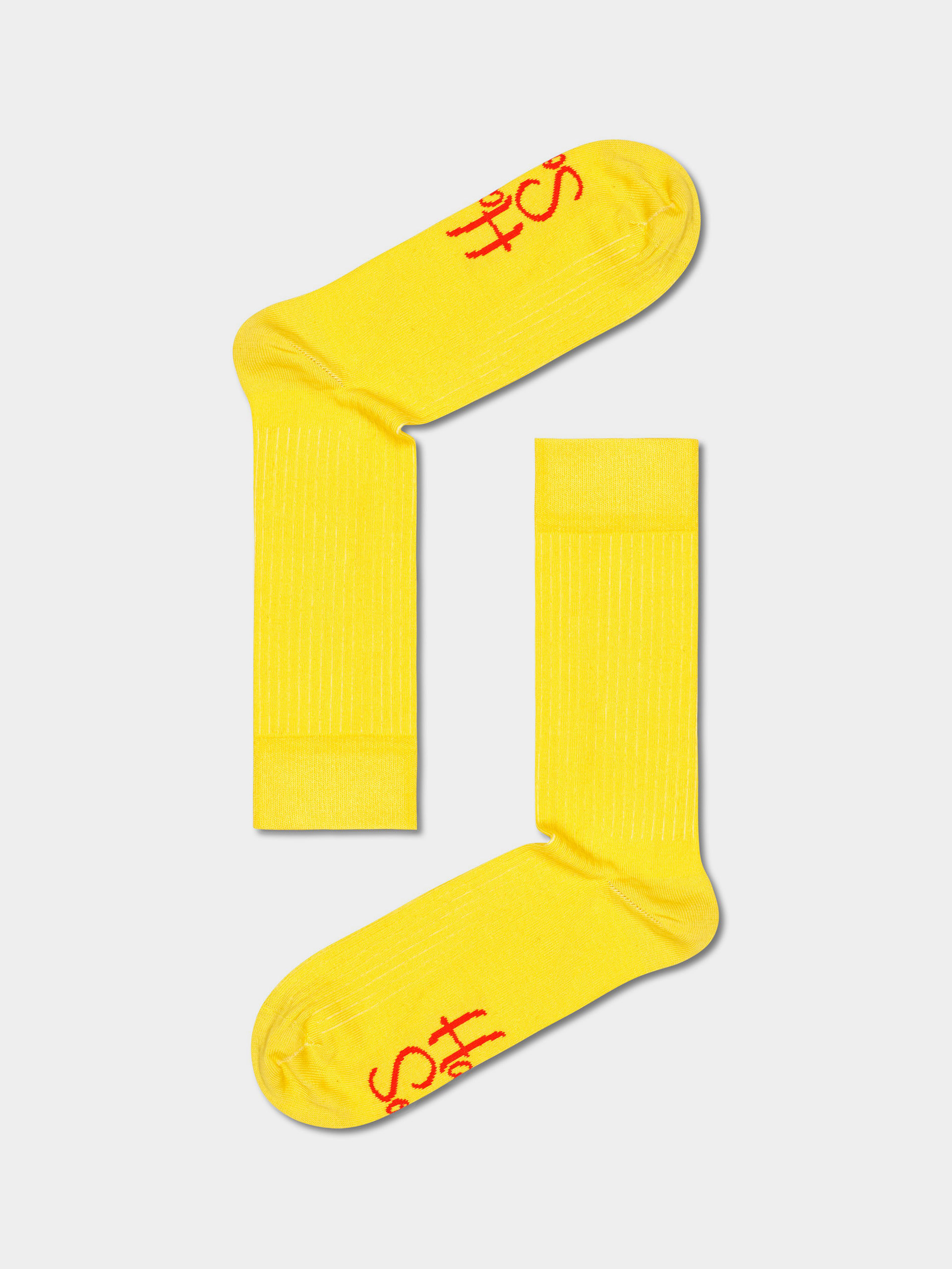 Happy Socks Solid Rib Zokni (yellow)