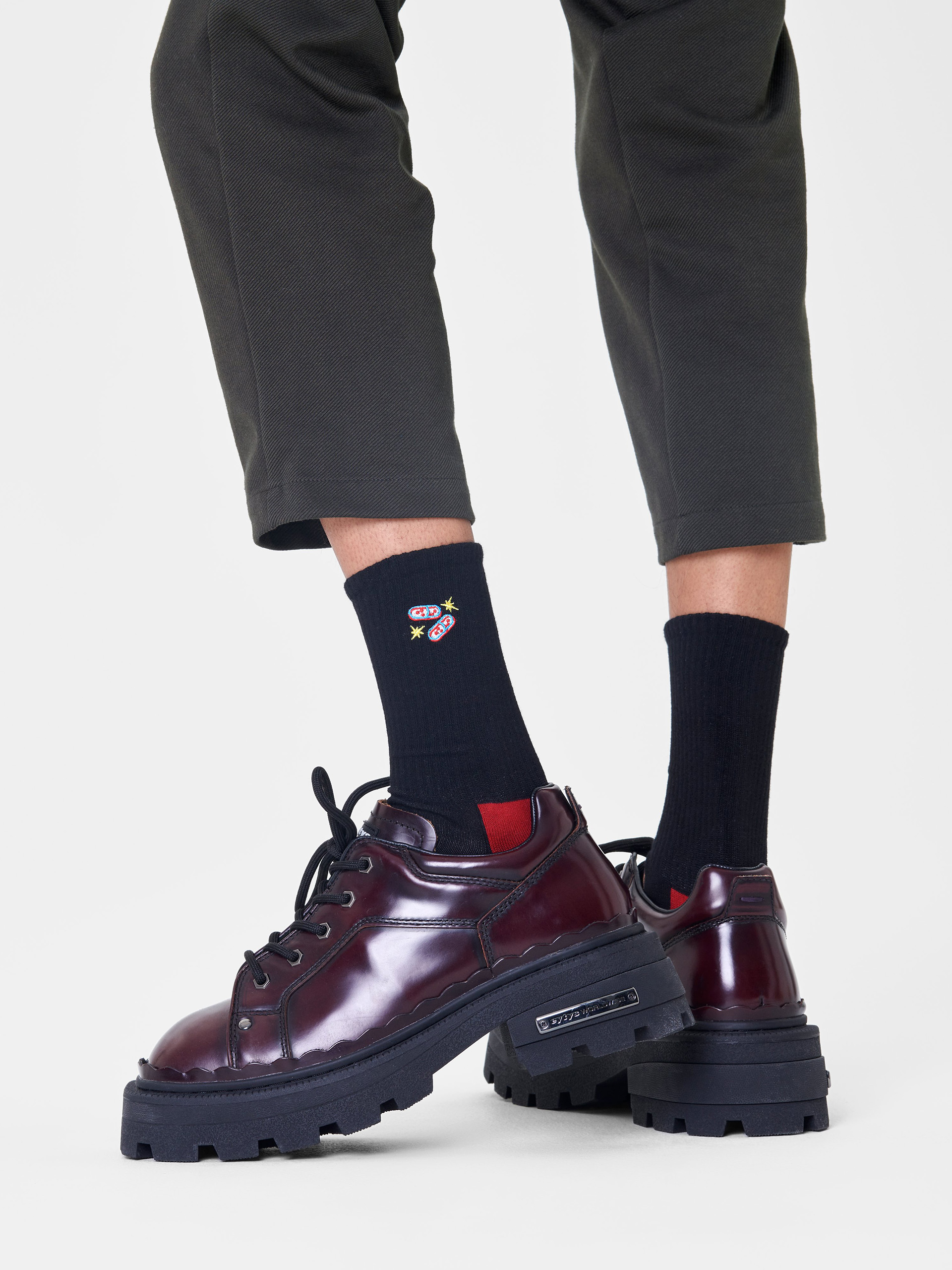 Happy Socks Your Choice 3/4 Crew Zokni (black)