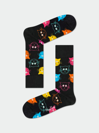 Happy Socks Cat Zokni (black)