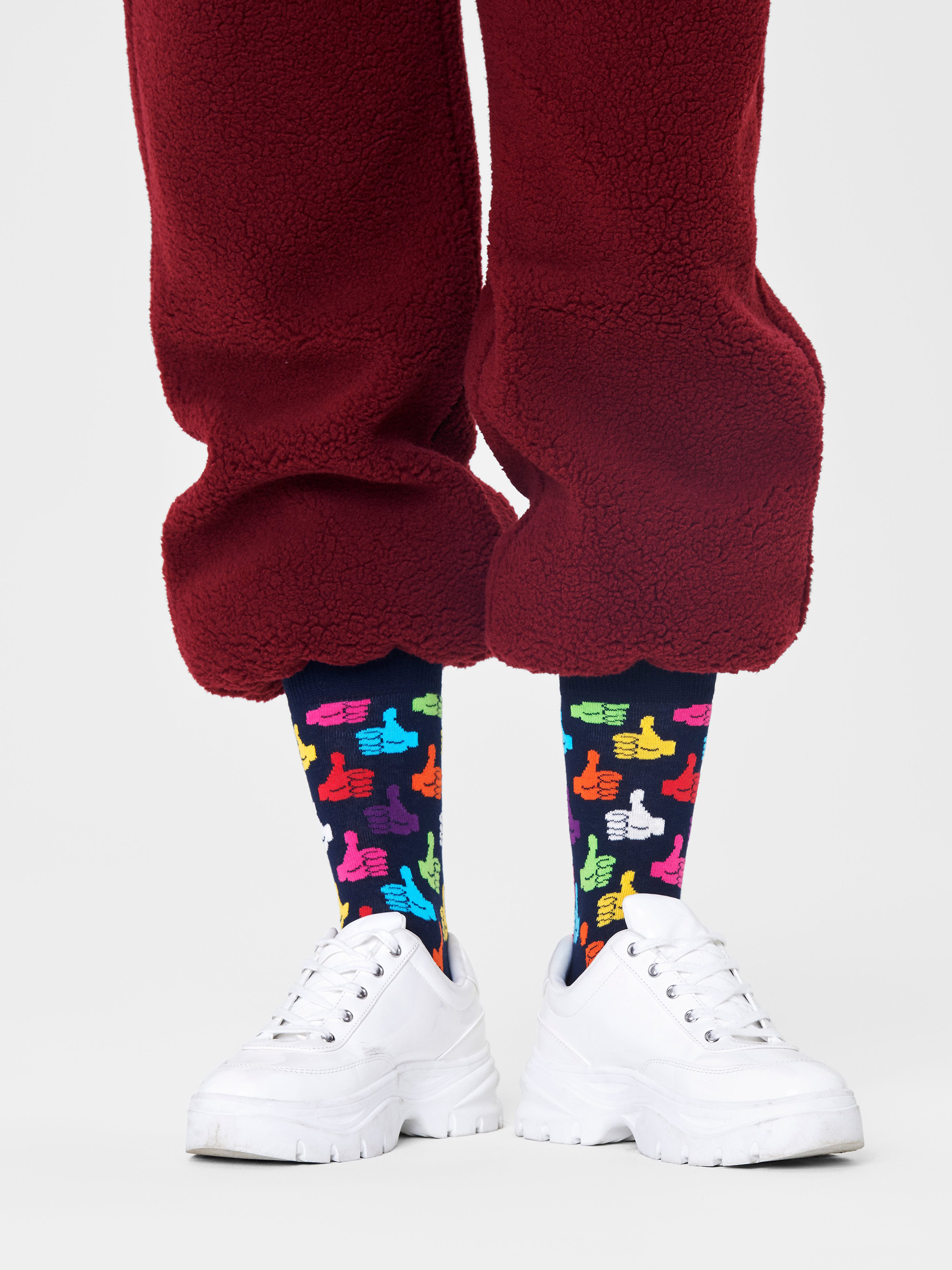 Happy Socks Thumbs Up Zokni (navy)