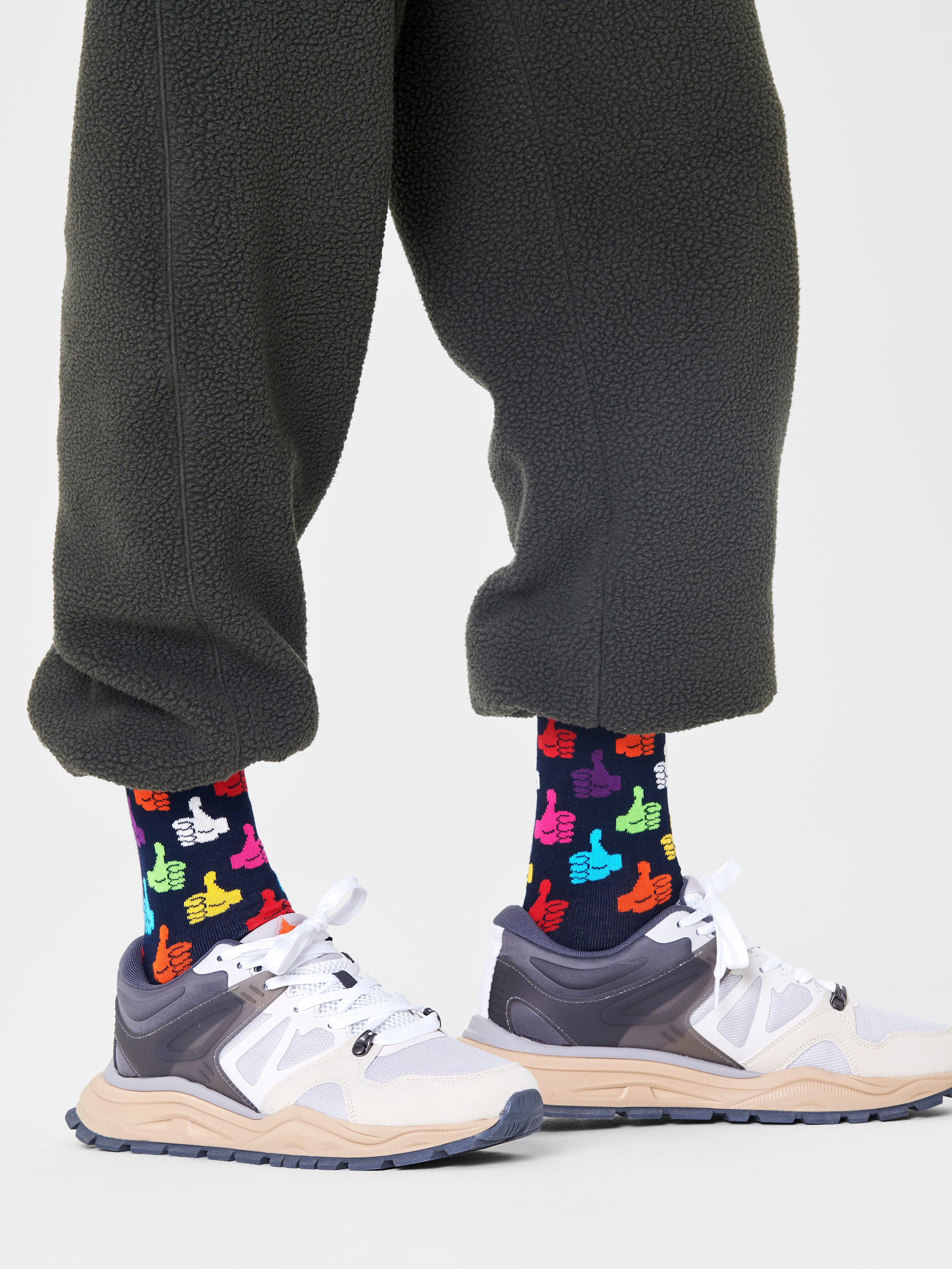 Happy Socks Thumbs Up Zokni (navy)
