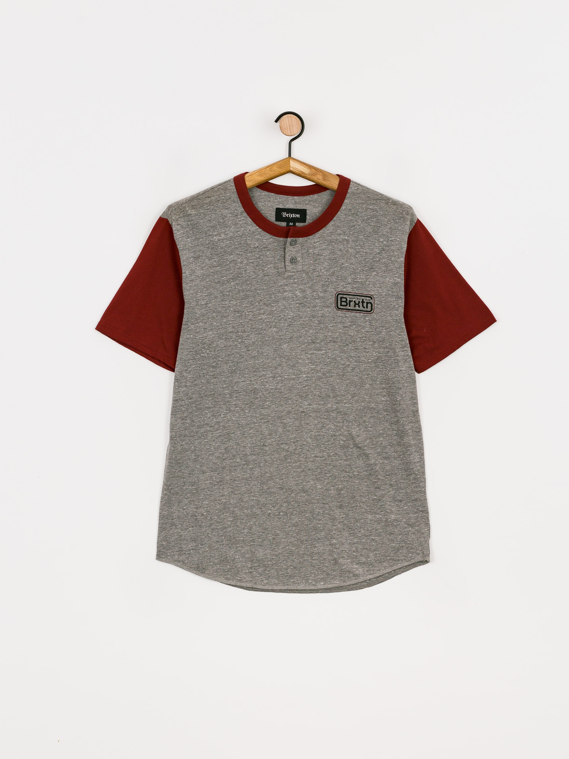 Brixton Koszula Springfield póló (heather grey/burgundy)