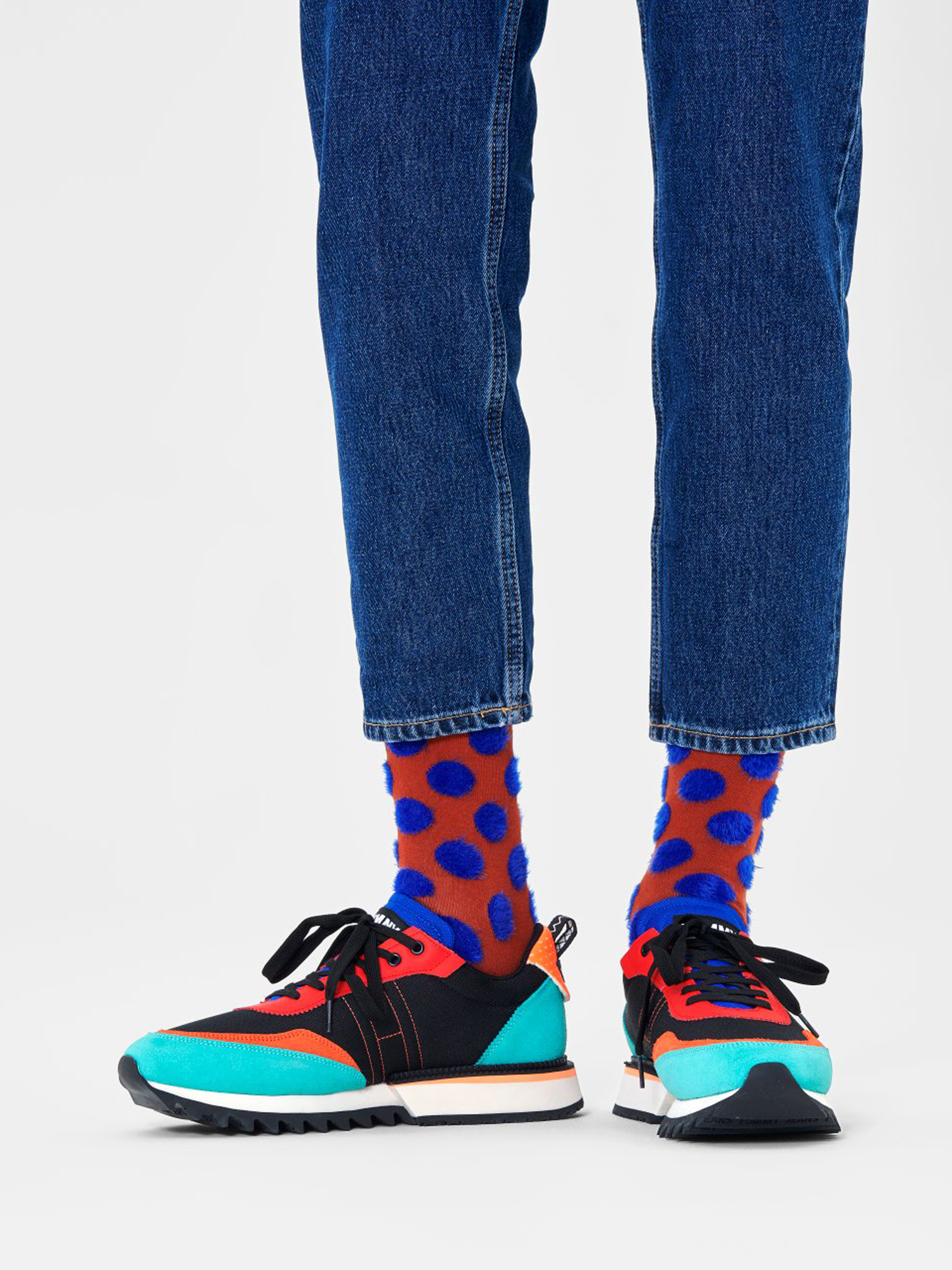 Happy Socks Big Dot Zokni (magenta)