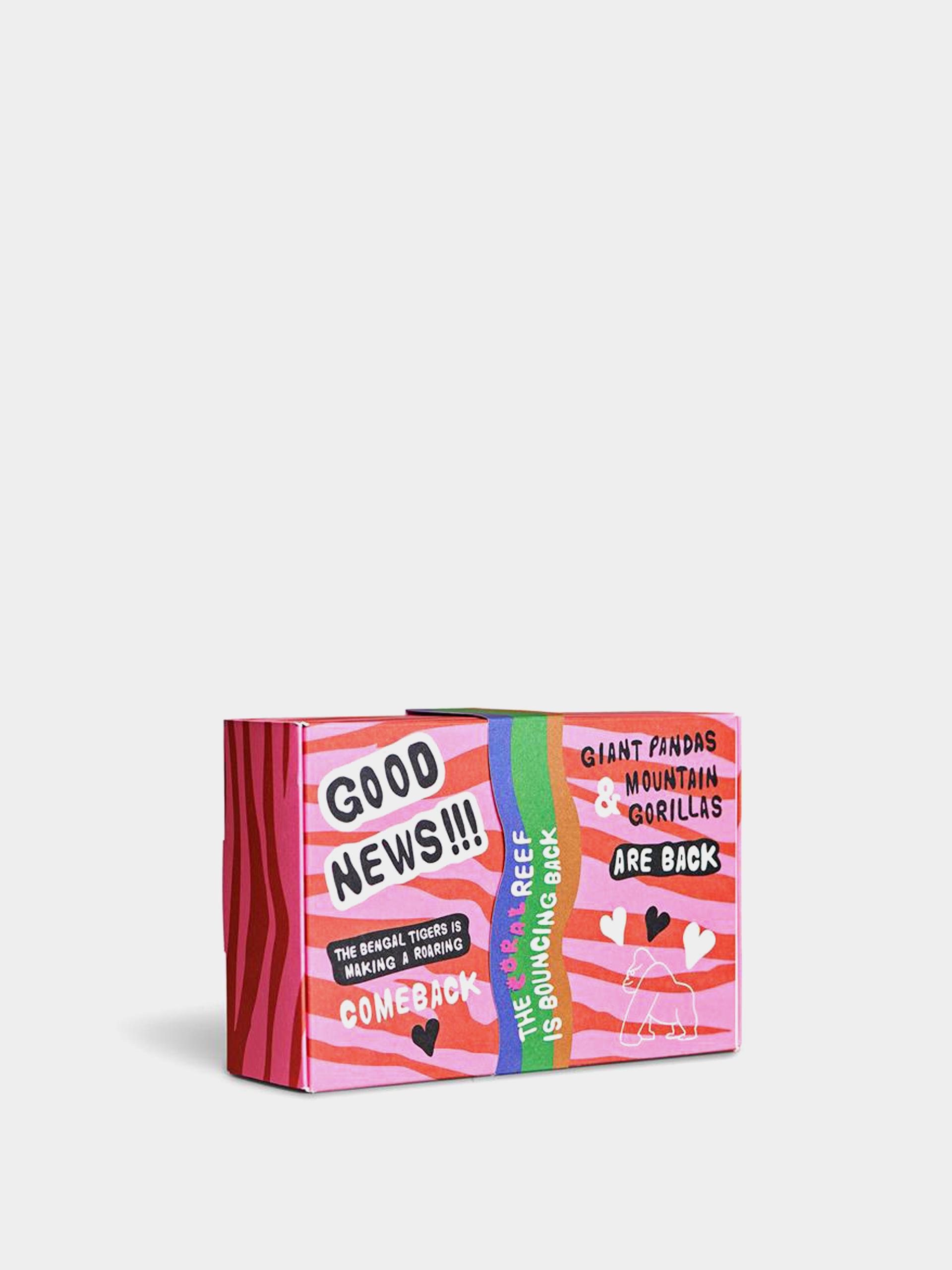 Happy Socks WWF 4 Pack Gift Set Zokni (multi)