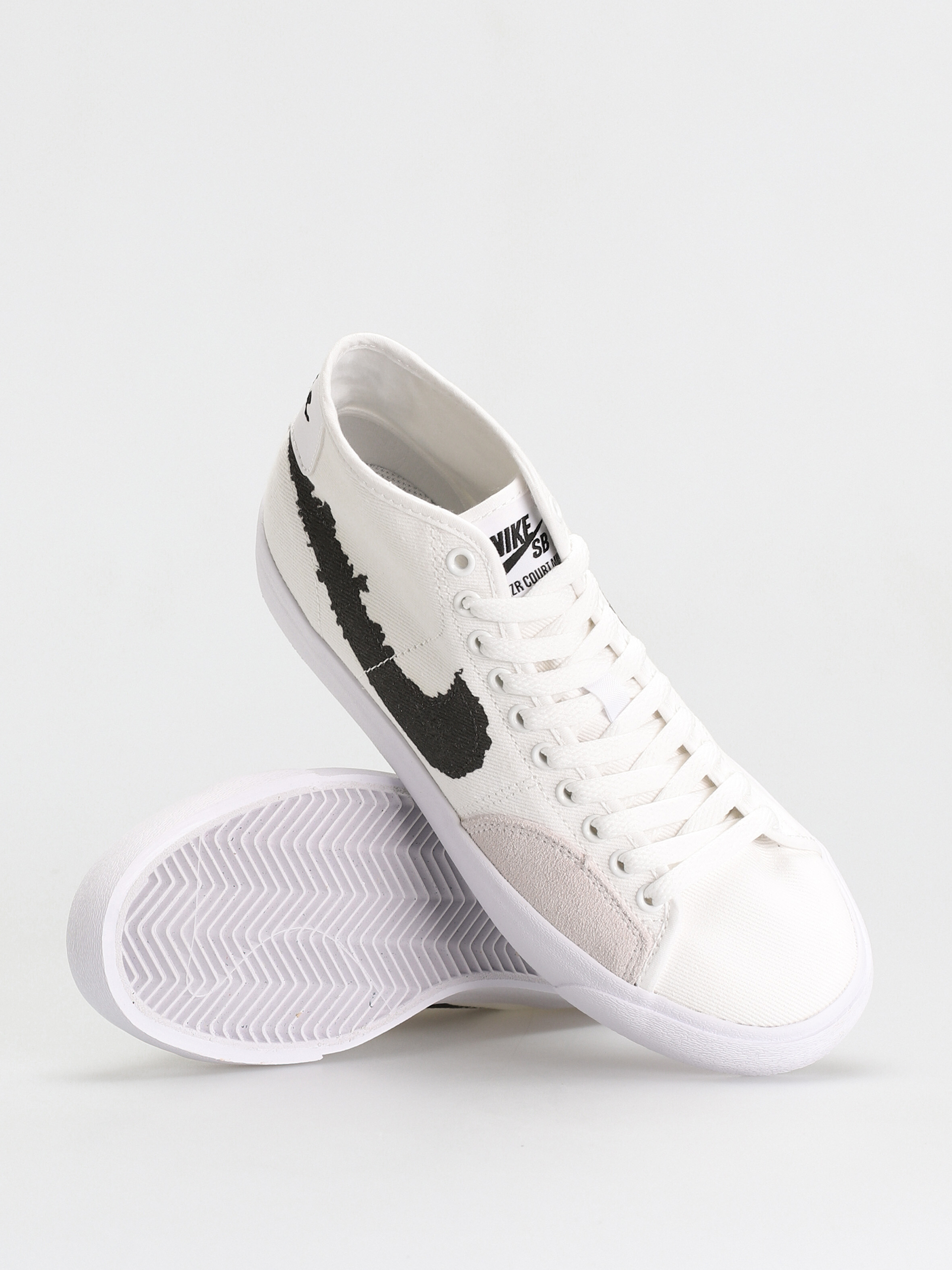 Nike SB Blzr Court Mid Prm Cipők (white/black white)