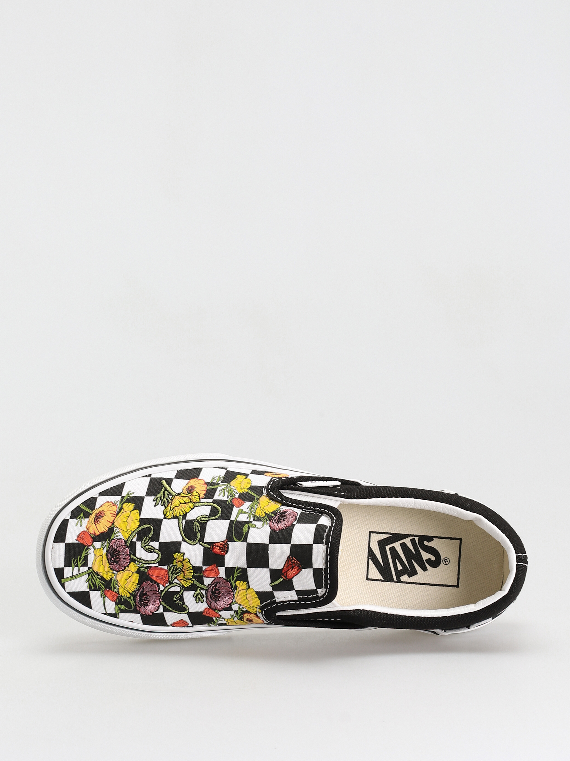Vans Classic Slip On Platform Cipők (poppy checkerboard black/multi)