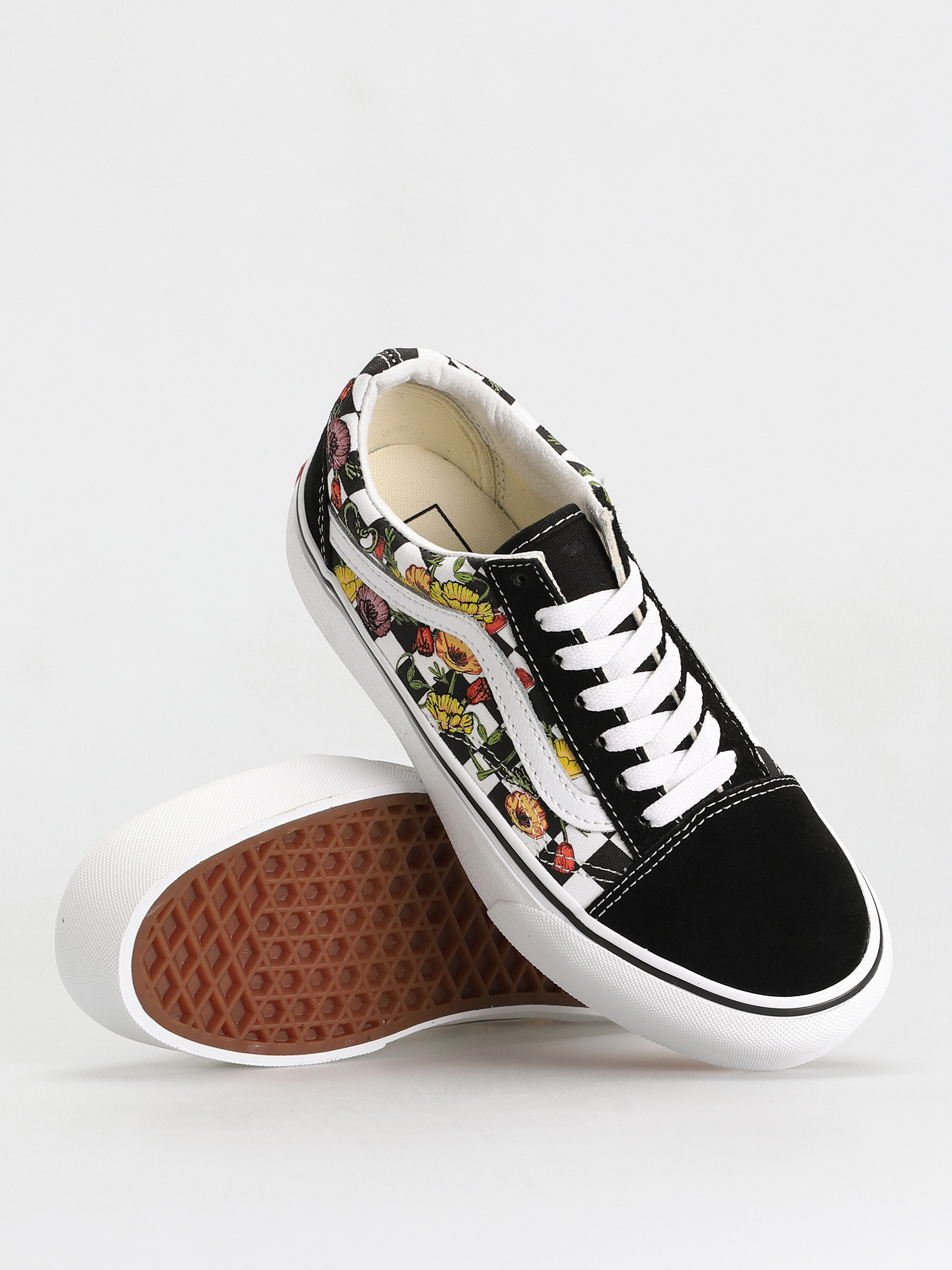 Vans Old Skool Platform Cipők (poppy checkerboard black/multi)
