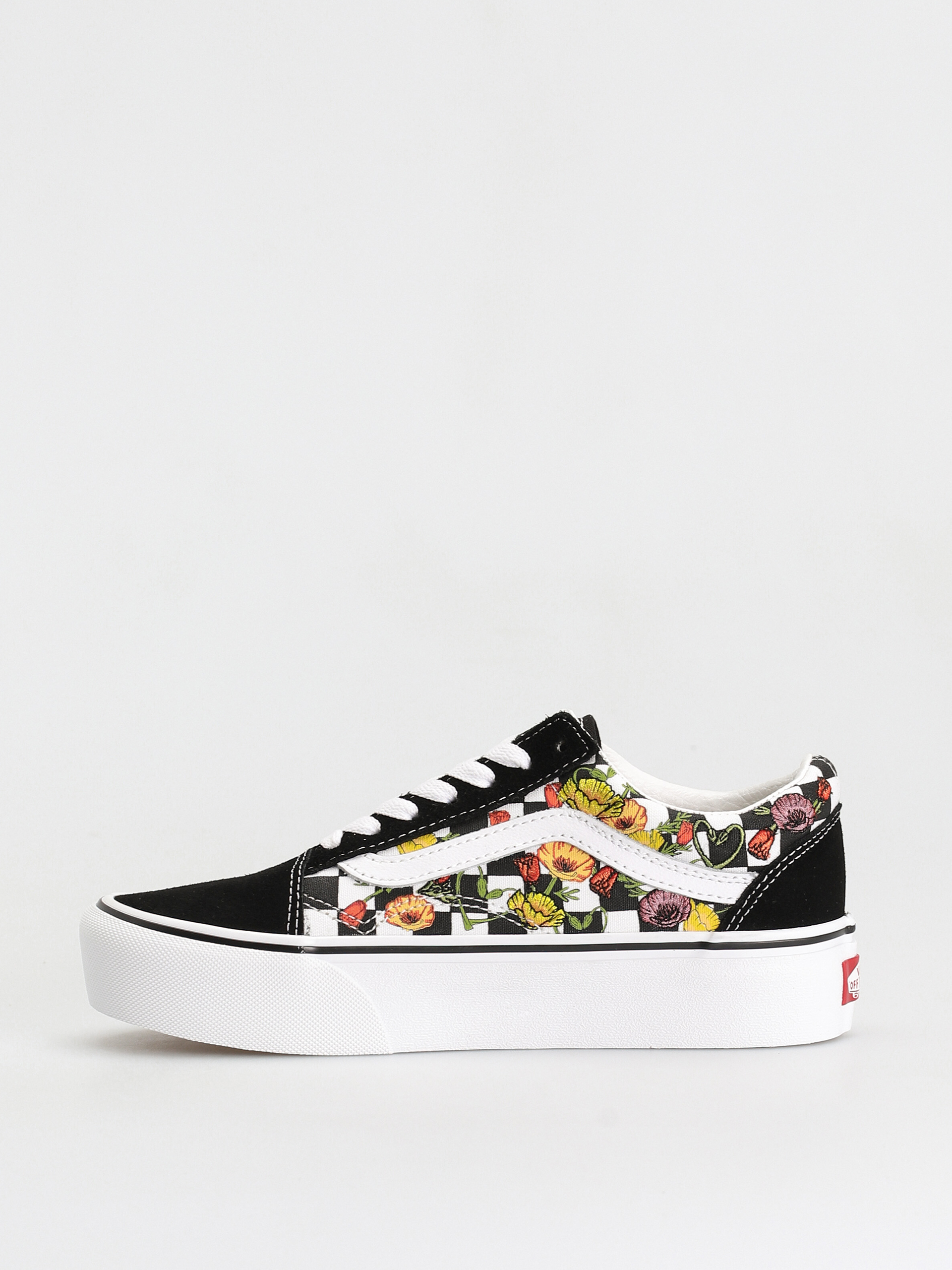 Vans Old Skool Platform Cipők (poppy checkerboard black/multi)