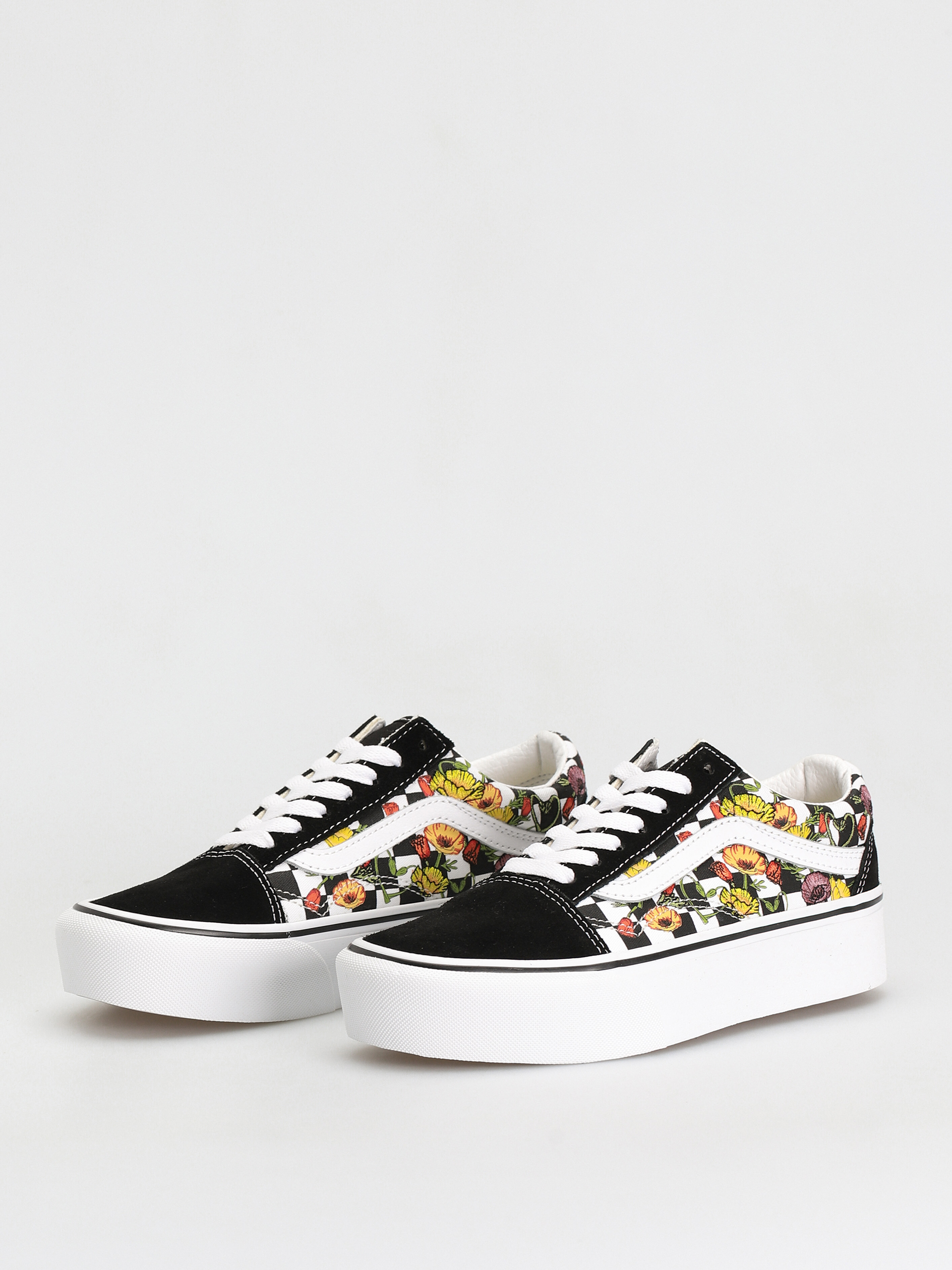Vans Old Skool Platform Cipők (poppy checkerboard black/multi)